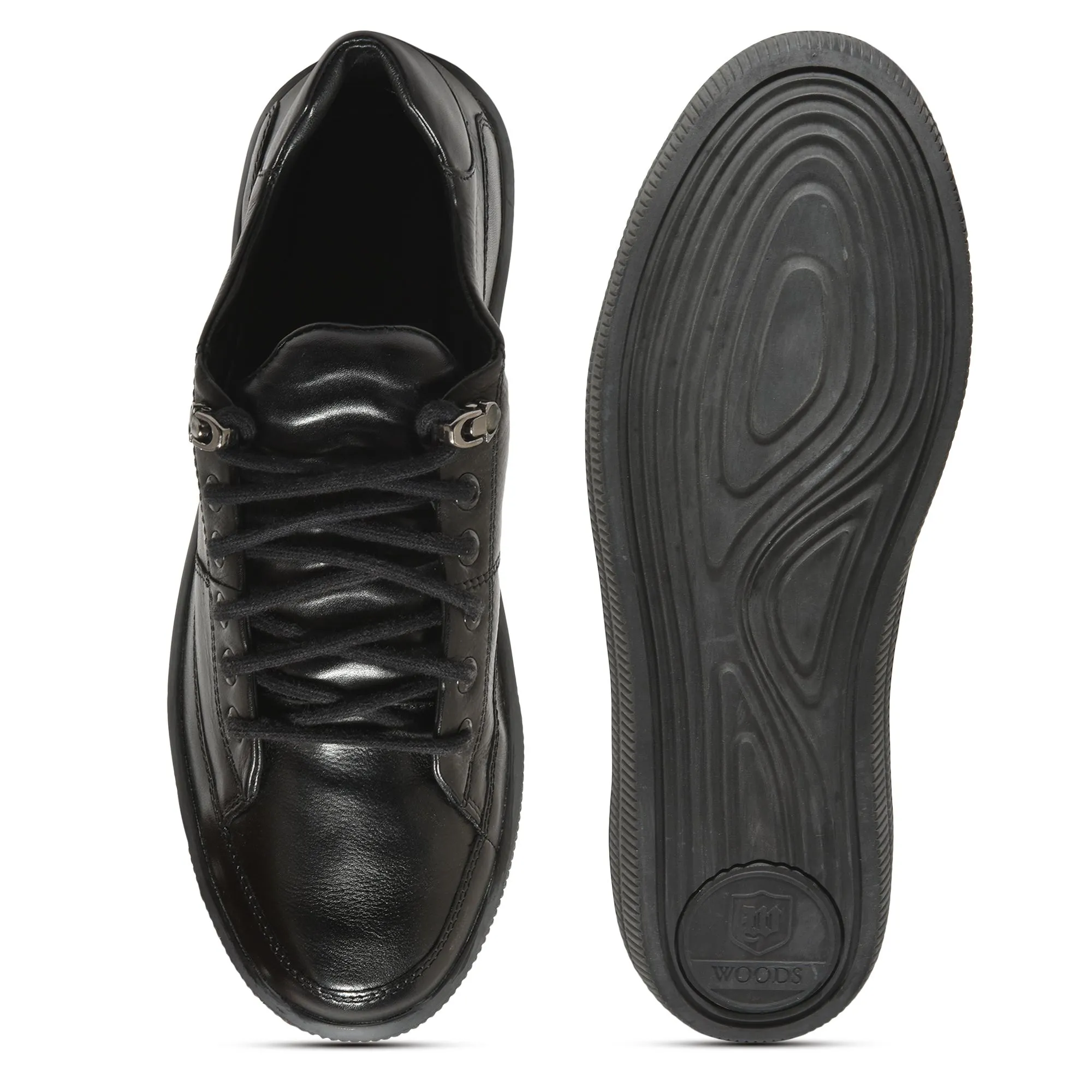 Black casual shoes for men - Thumbnail 7