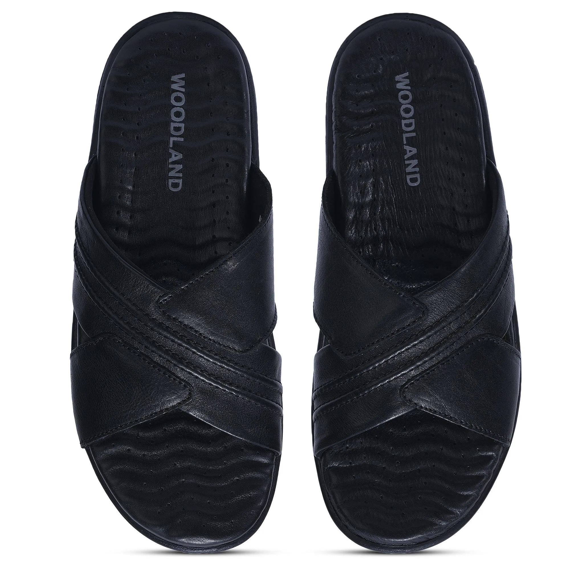 Black slipper for men - Thumbnail 3