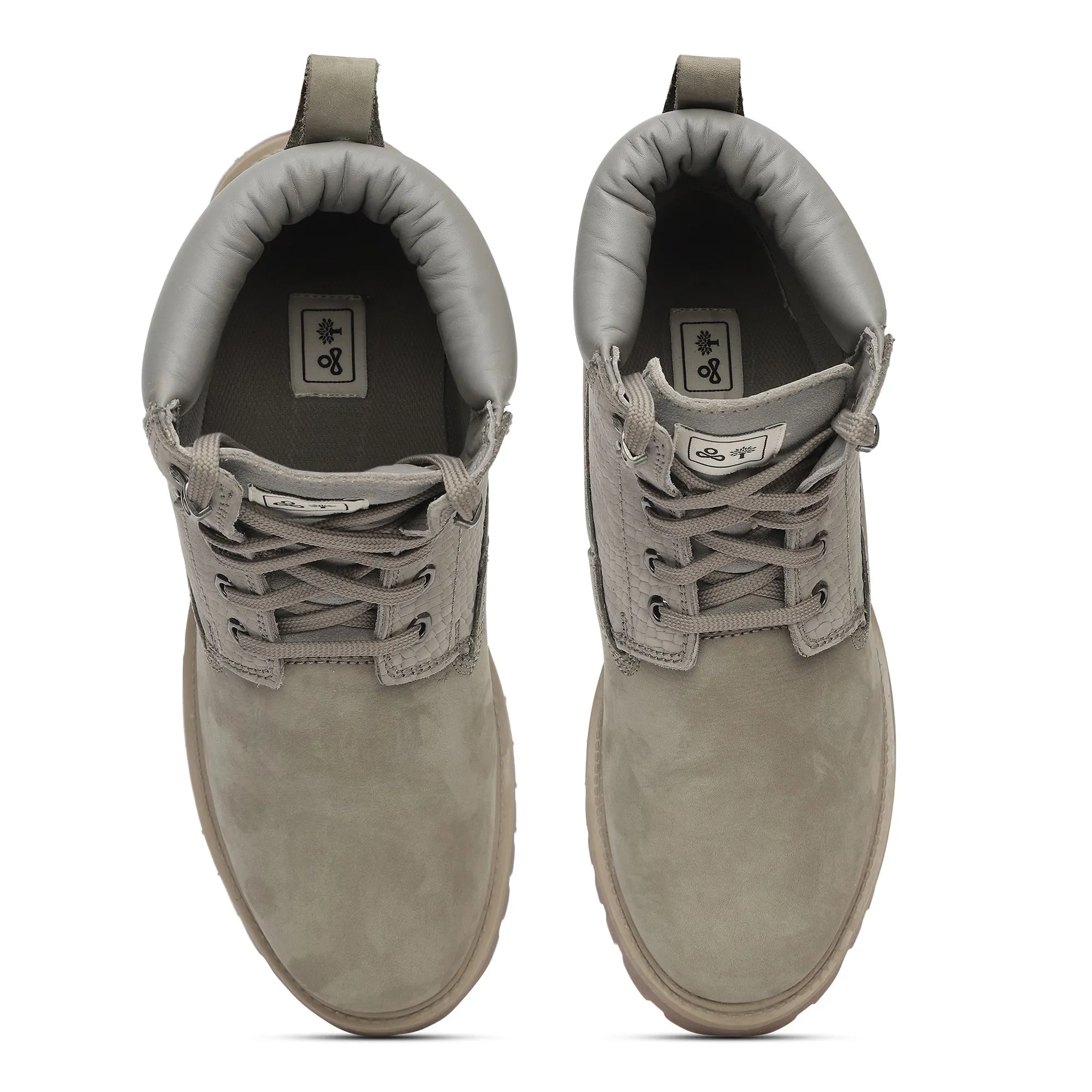 Grey boots for men - Thumbnail 3