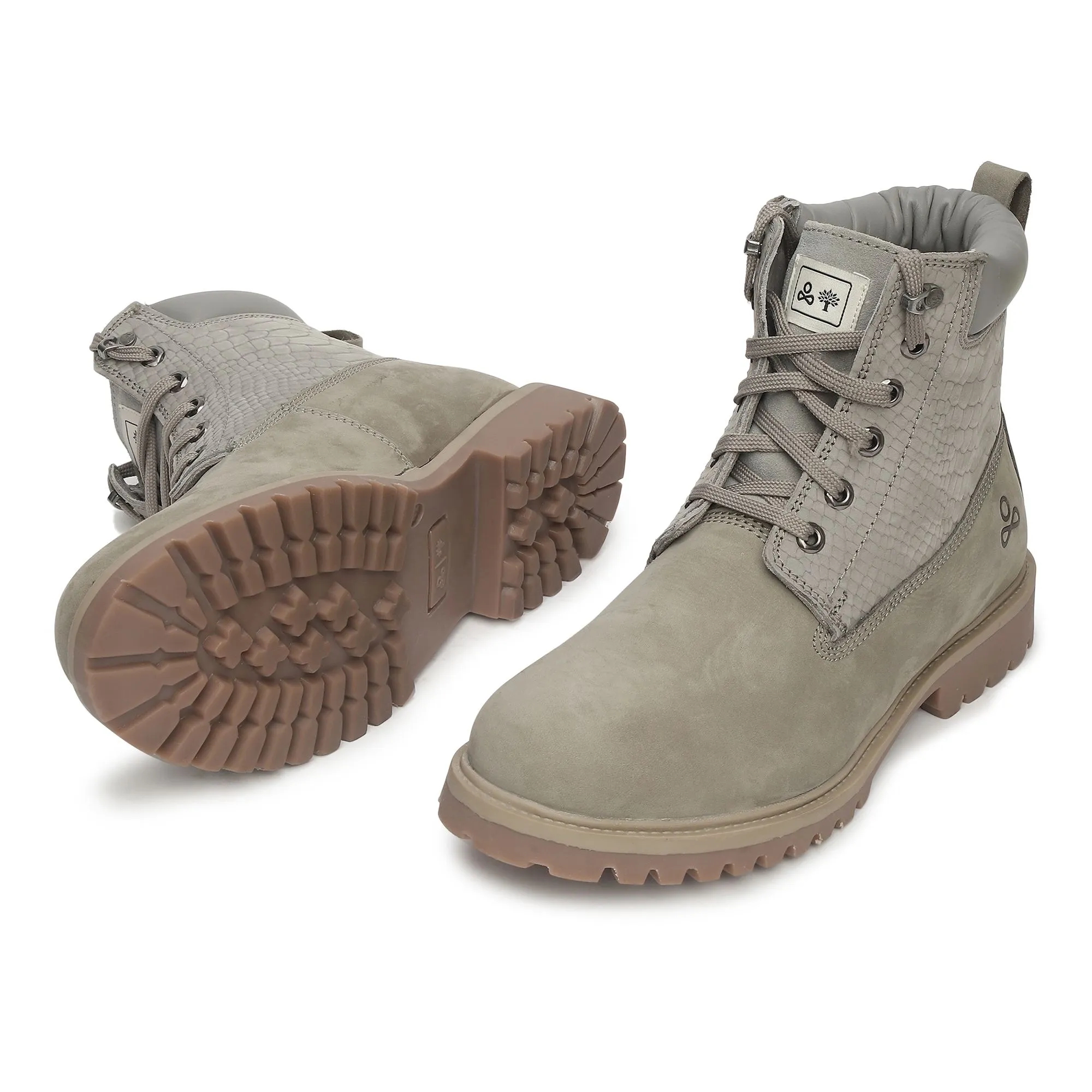 Grey boots for men - Thumbnail 4