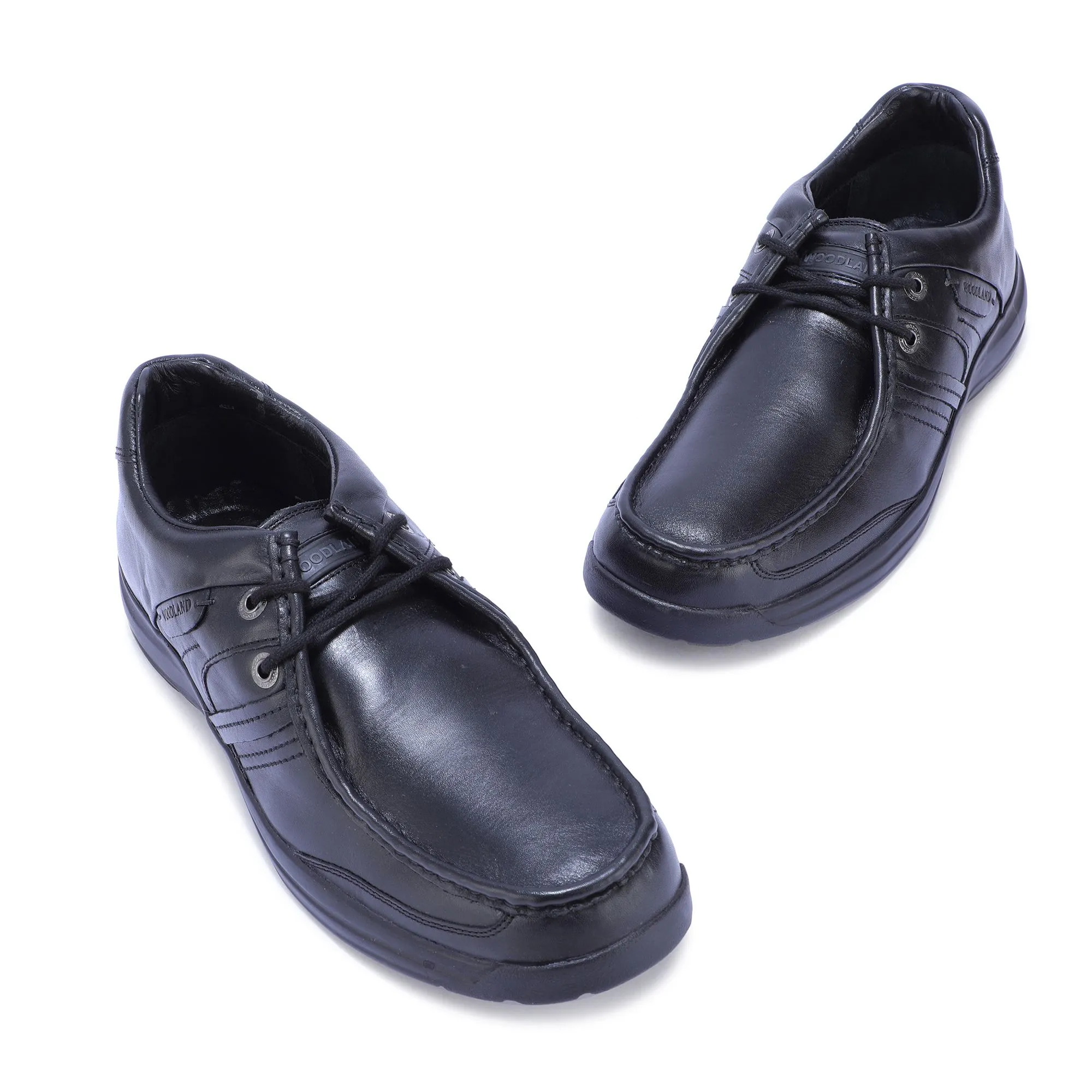 Black casual shoes for men - Thumbnail 2