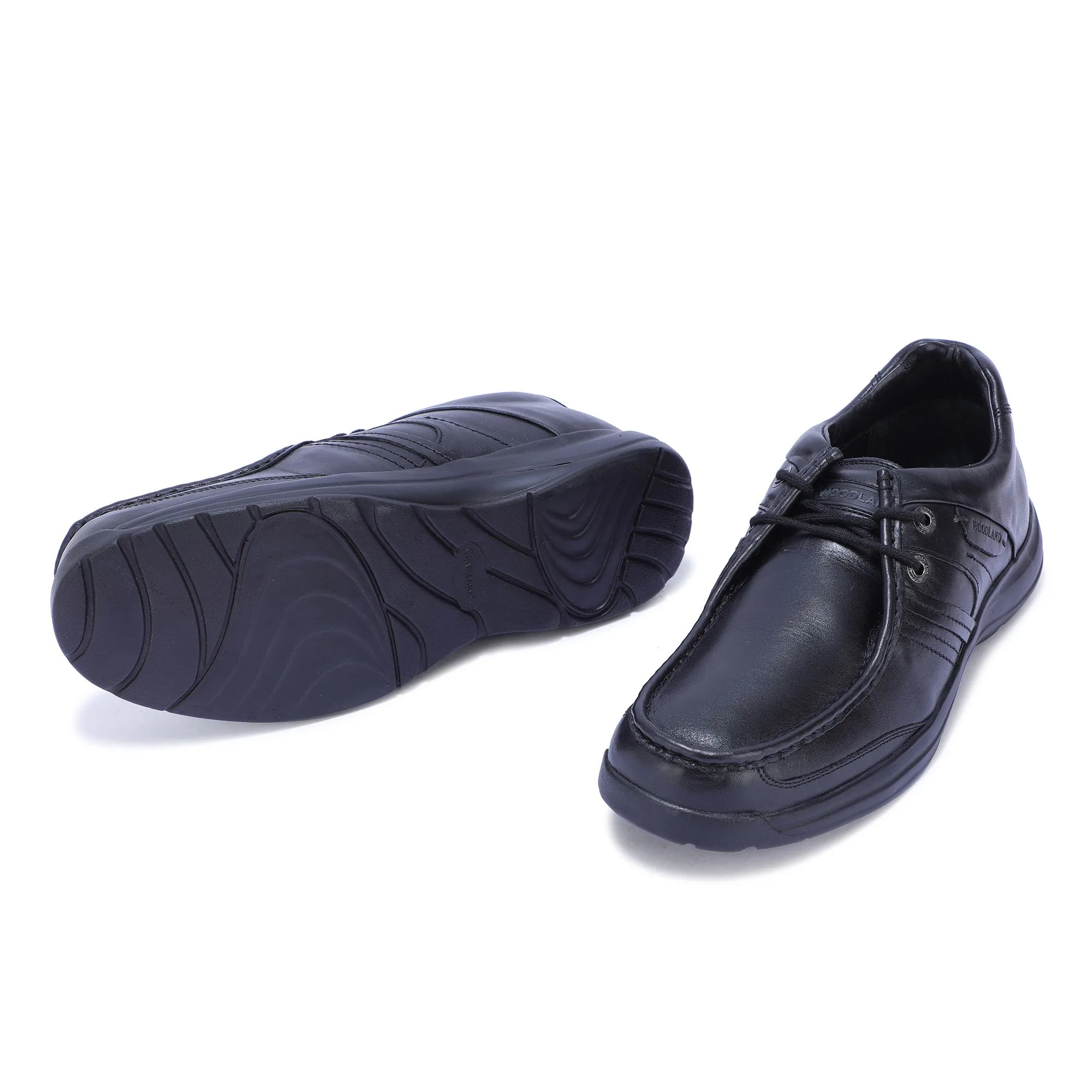 Black casual shoes for men - Thumbnail 4