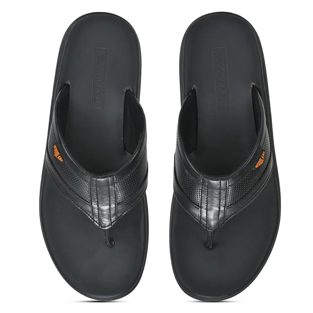 Black Flip-flop for Men - Thumbnail 3