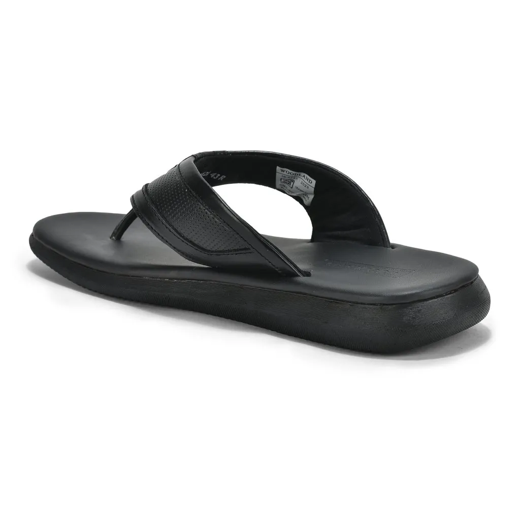 Black Flip-flop for Men - Thumbnail 5