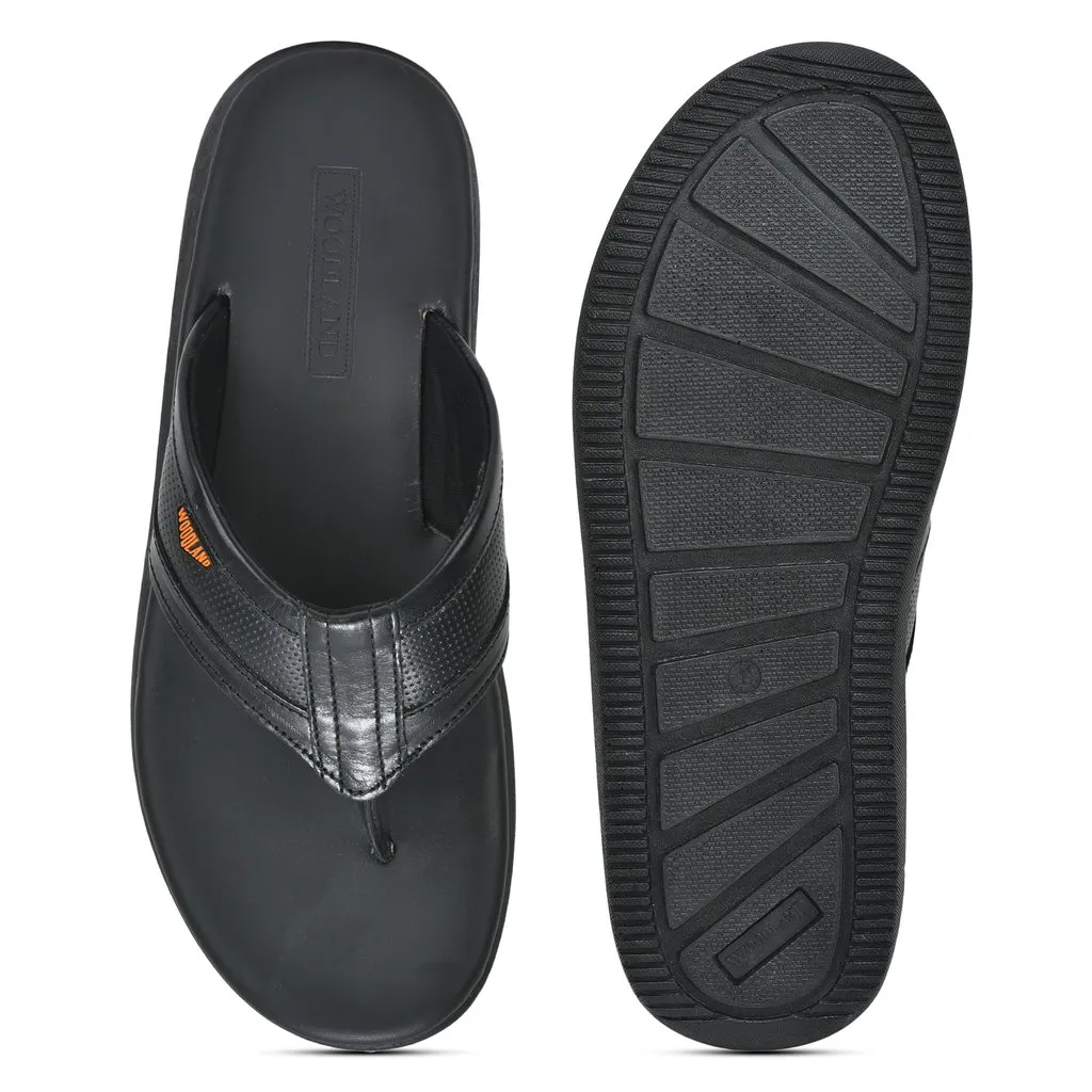 Black Flip-flop for Men - Thumbnail 7