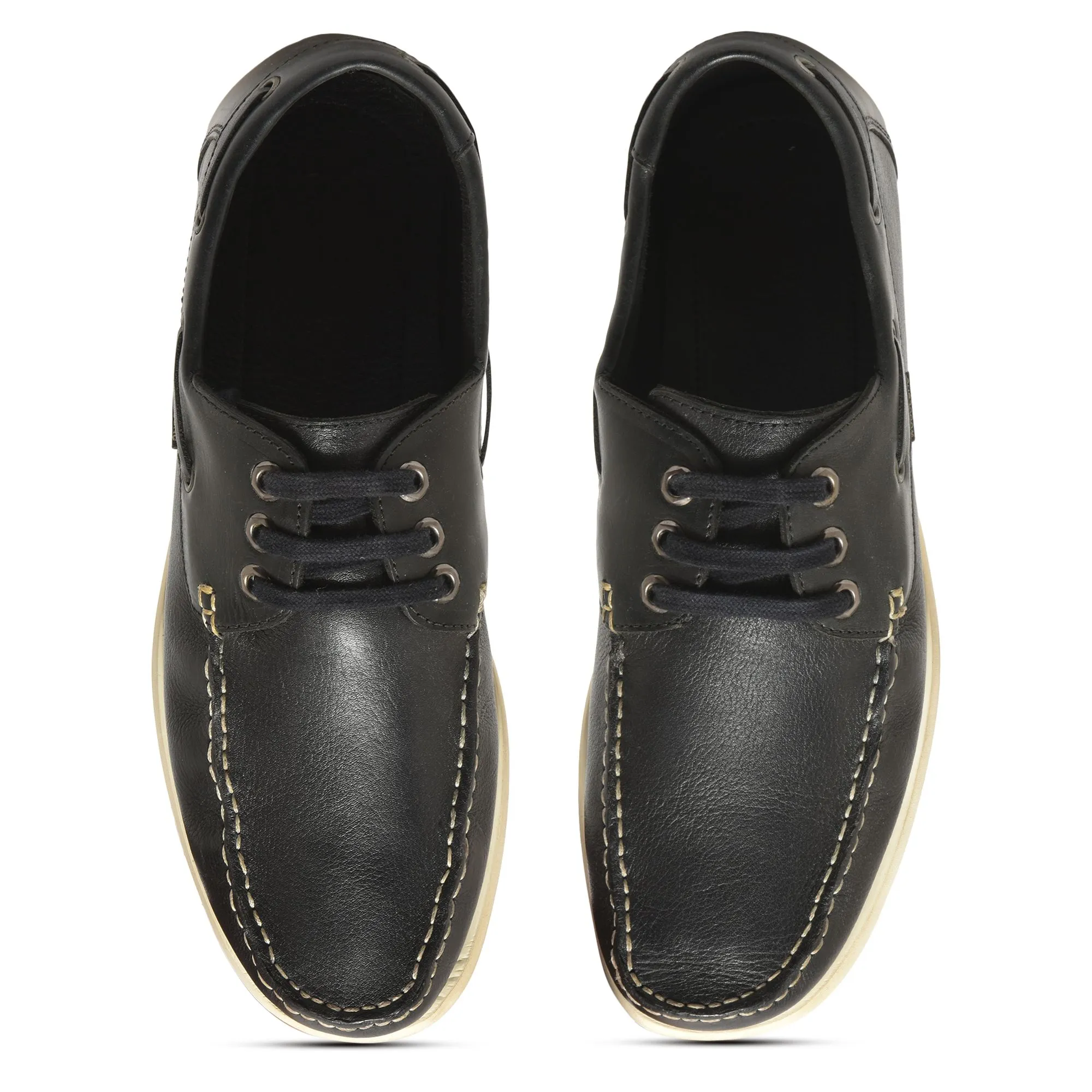 Black Boat Shoes for men - Thumbnail 3