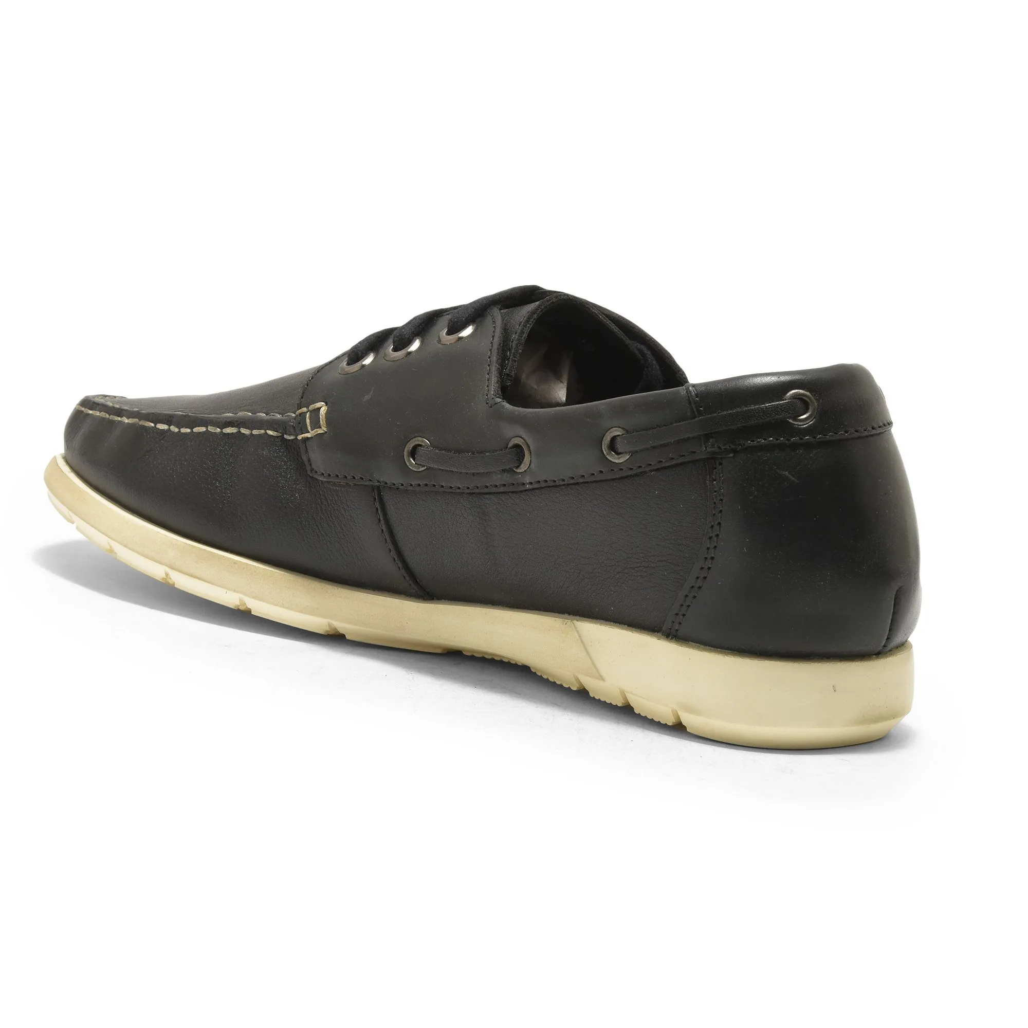 Black Boat Shoes for men - Thumbnail 5