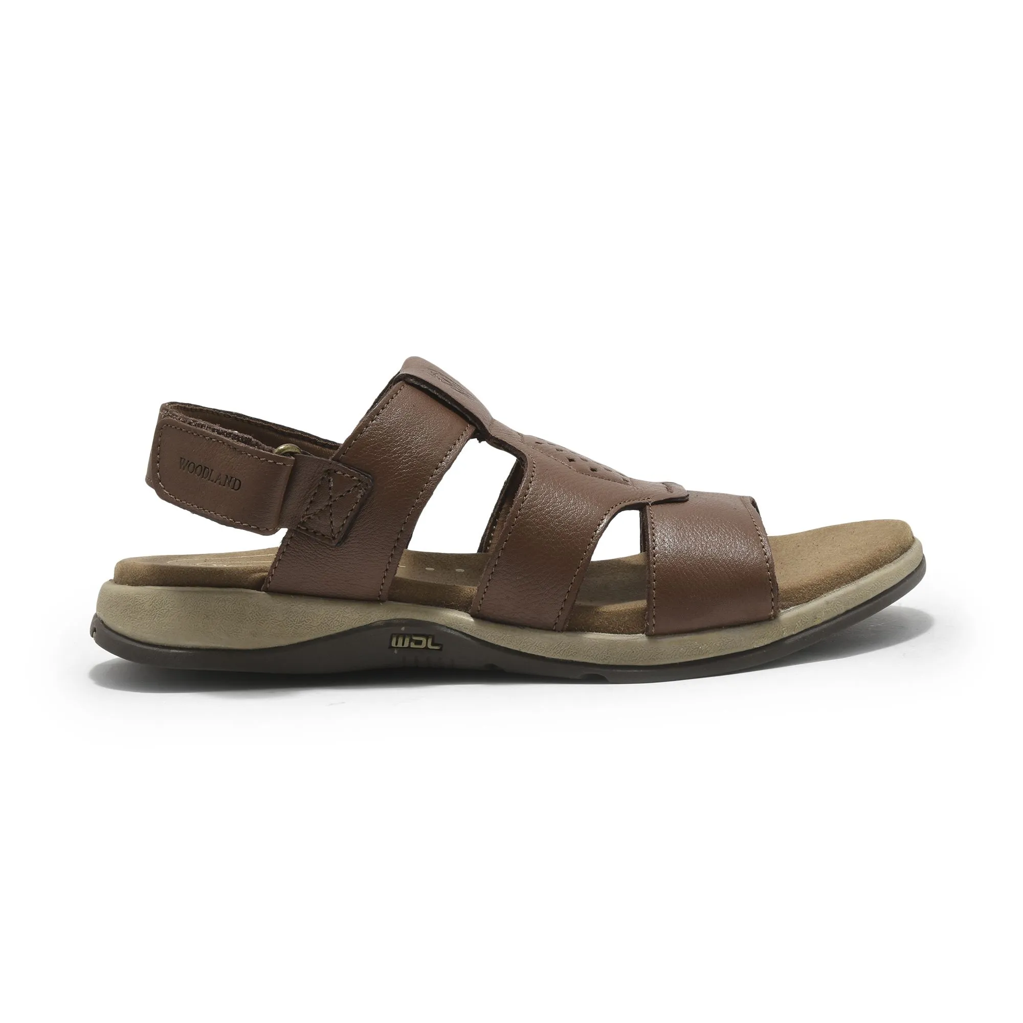 Tan Leather sandal for men - Thumbnail 1
