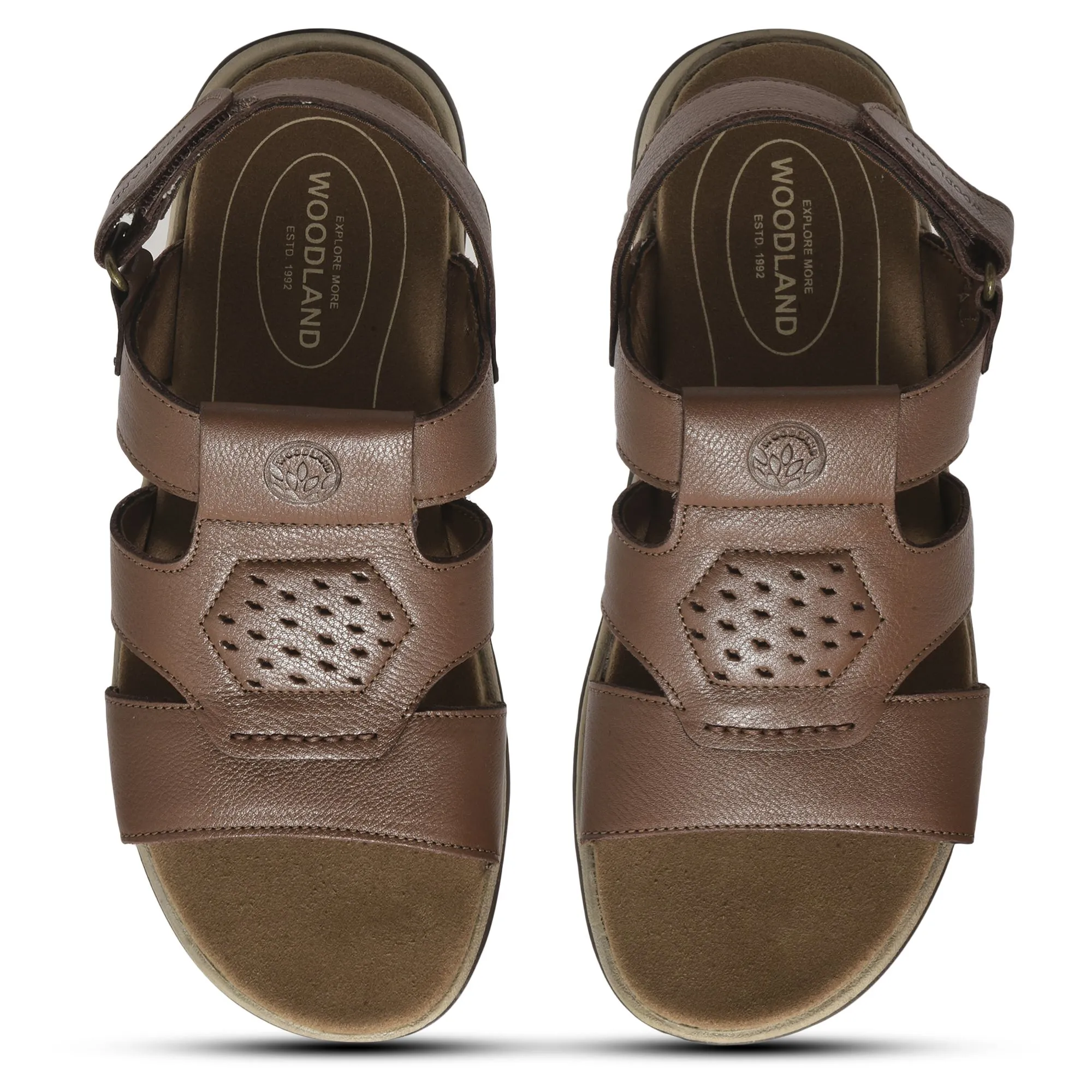Tan Leather sandal for men - Thumbnail 3
