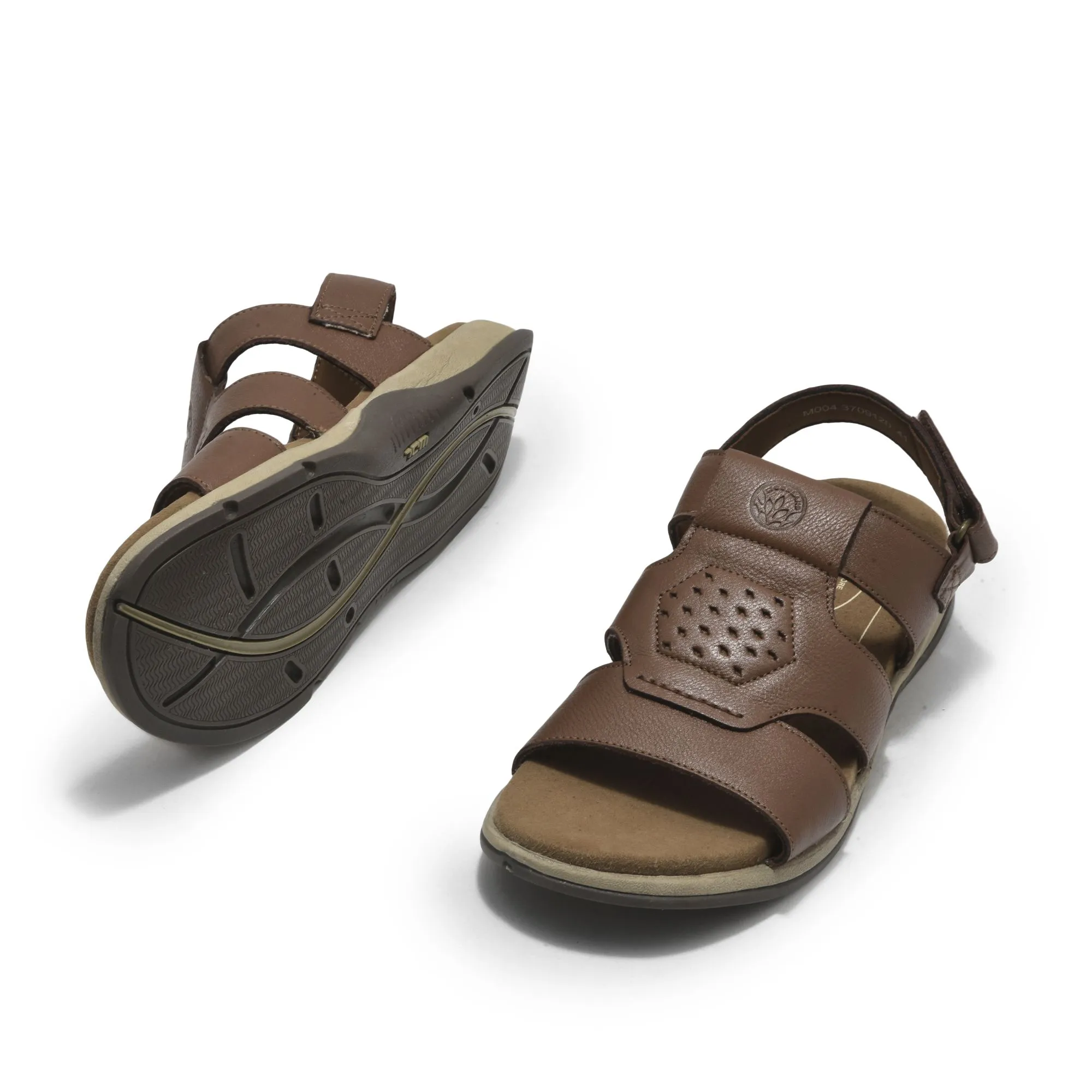 Tan Leather sandal for men - Thumbnail 4