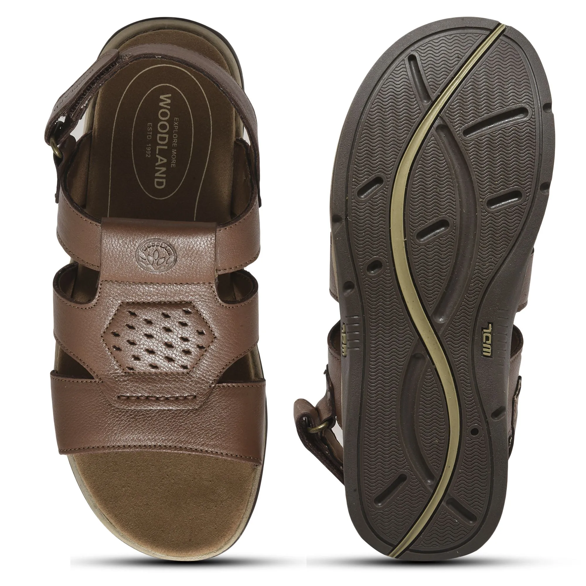 Tan Leather sandal for men - Thumbnail 7