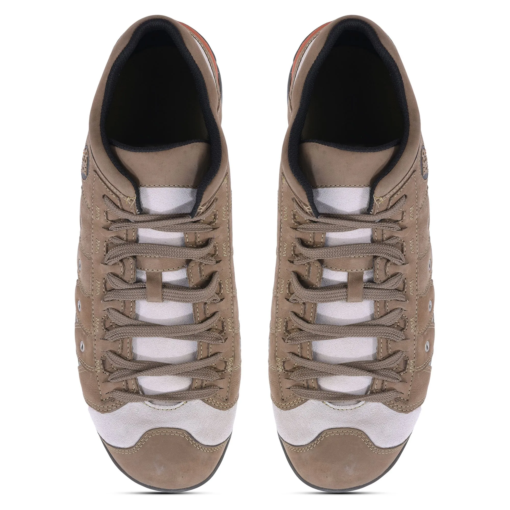 Khaki casual shoes for men - Thumbnail 3