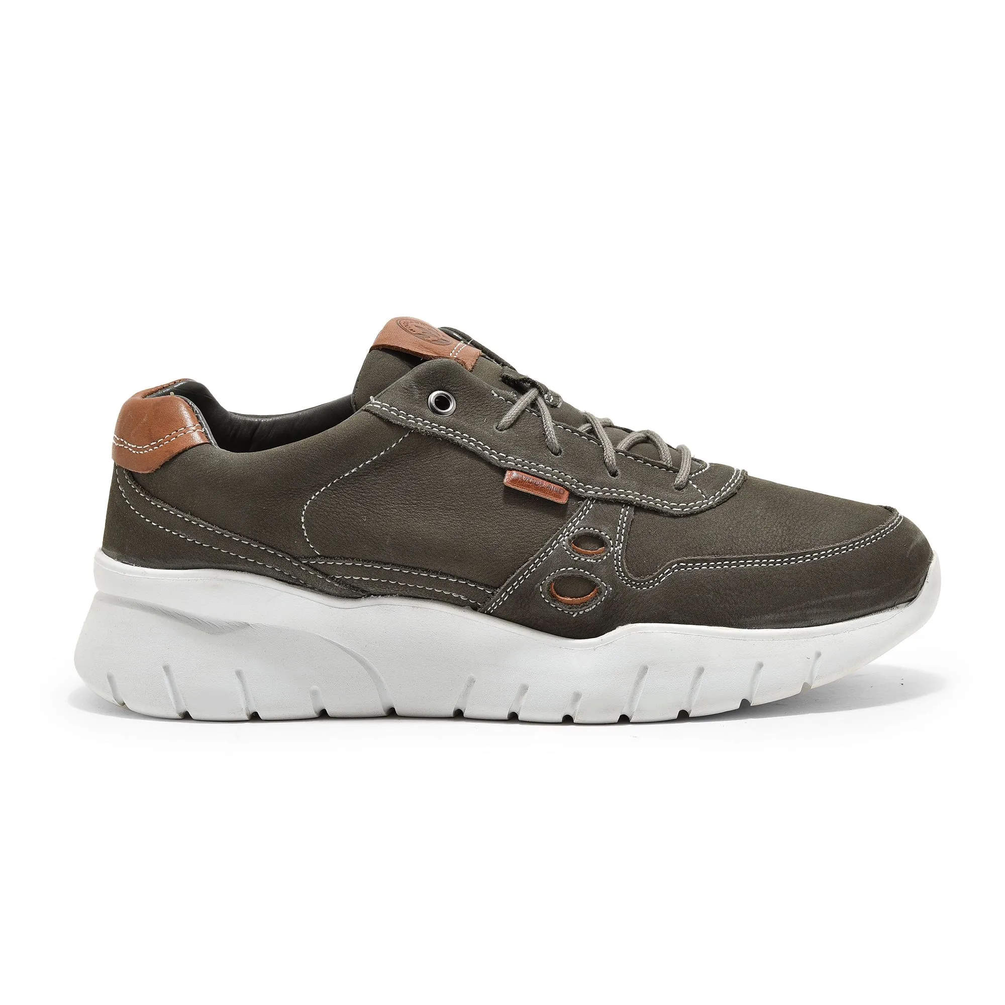 Castor grey chunky sole sneakers - Image 1