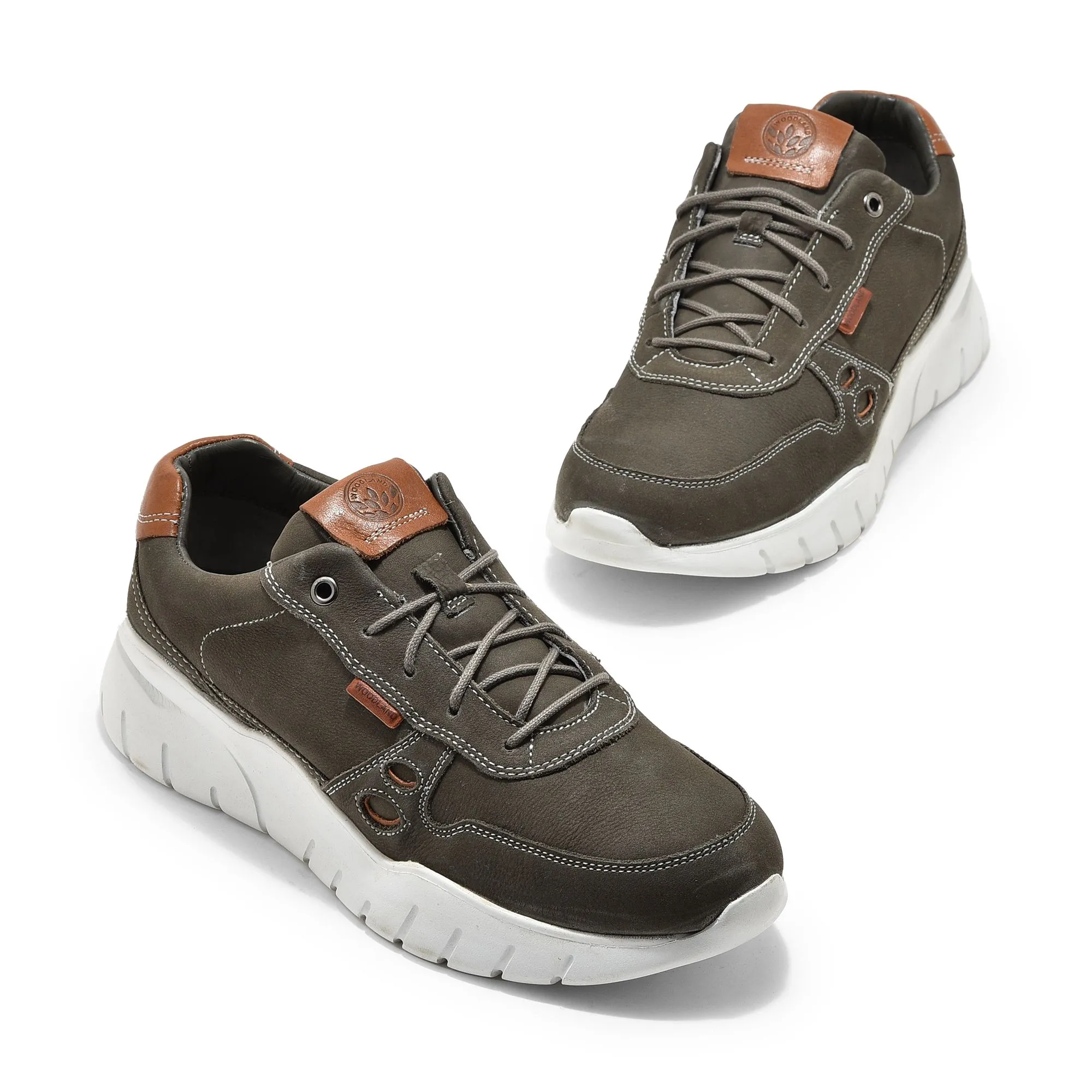 Castor grey chunky sole sneakers - Thumbnail 2