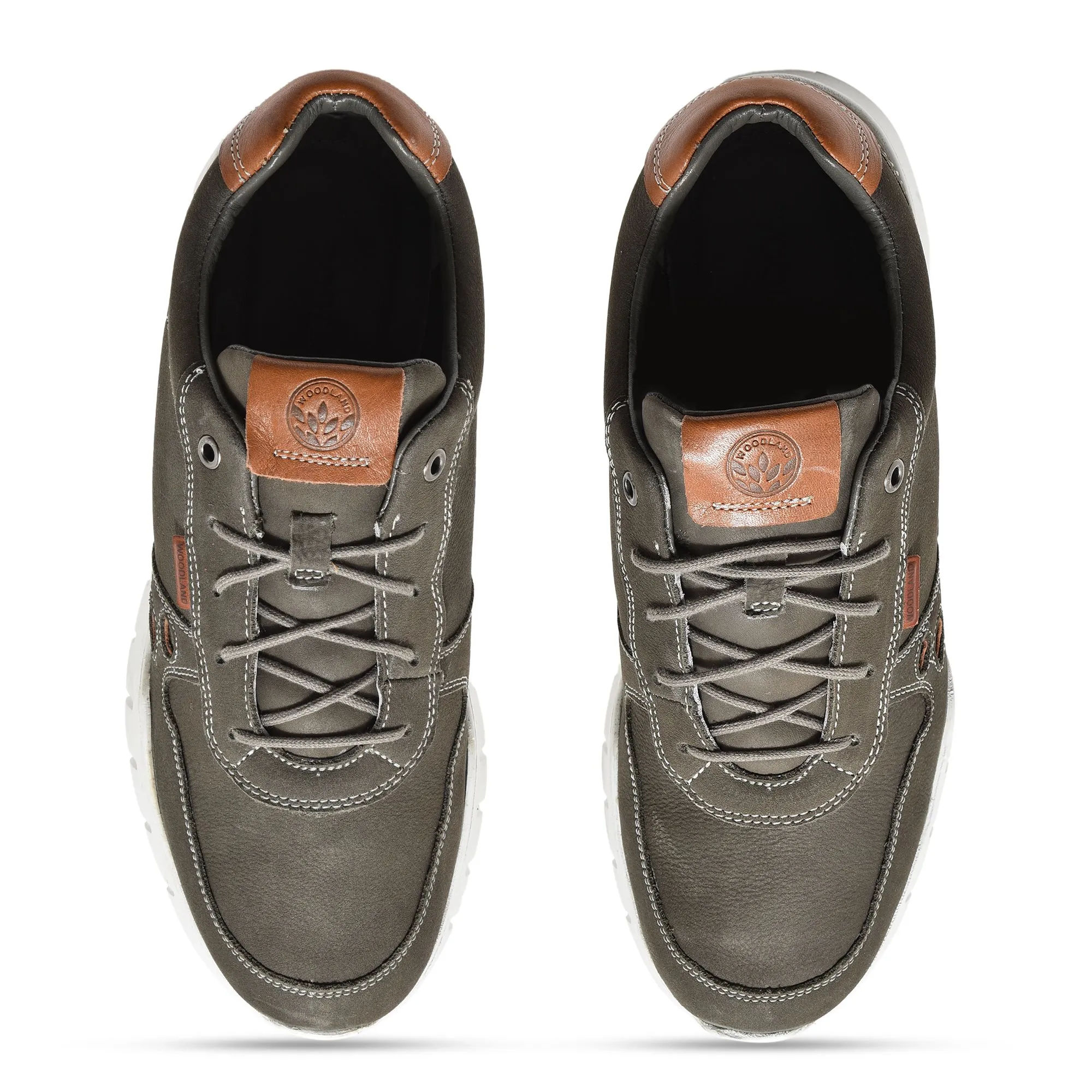 Castor grey chunky sole sneakers - Thumbnail 3