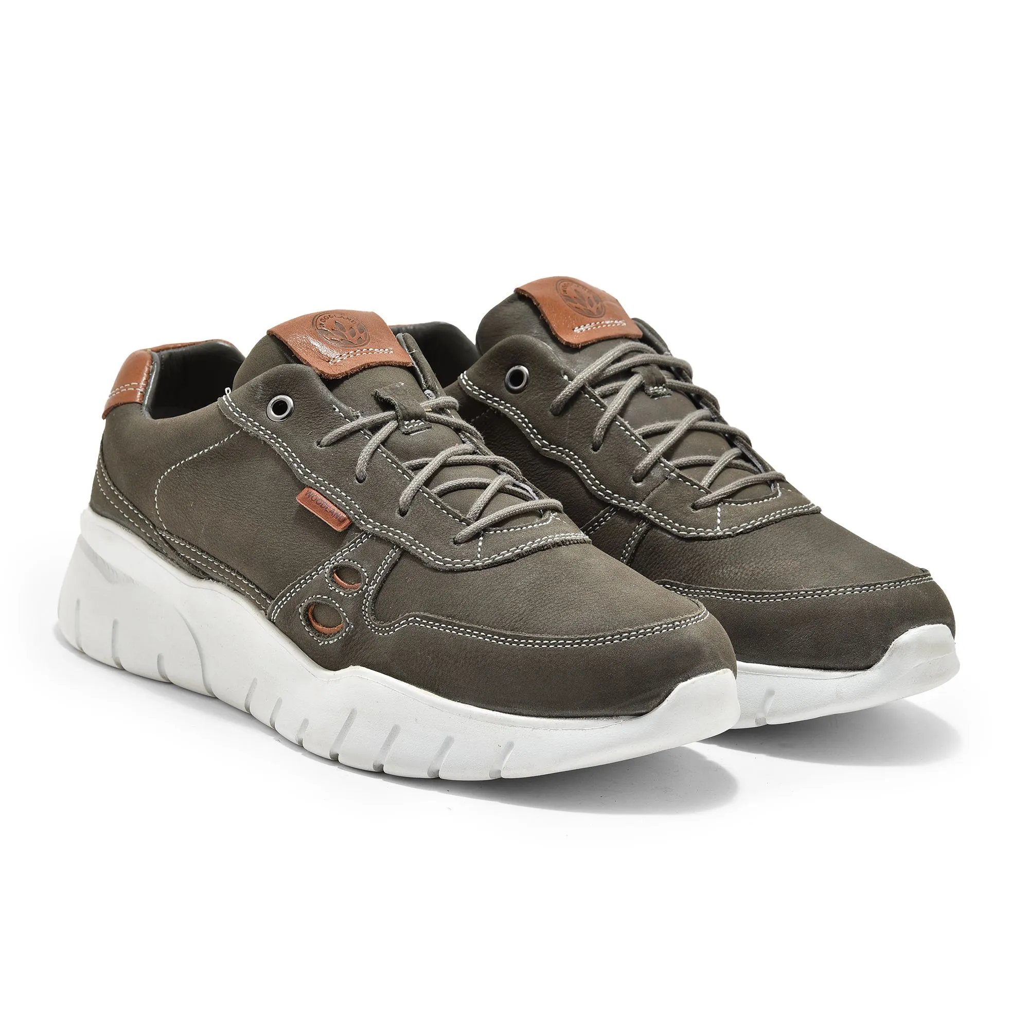 Castor grey chunky sole sneakers - Thumbnail 6