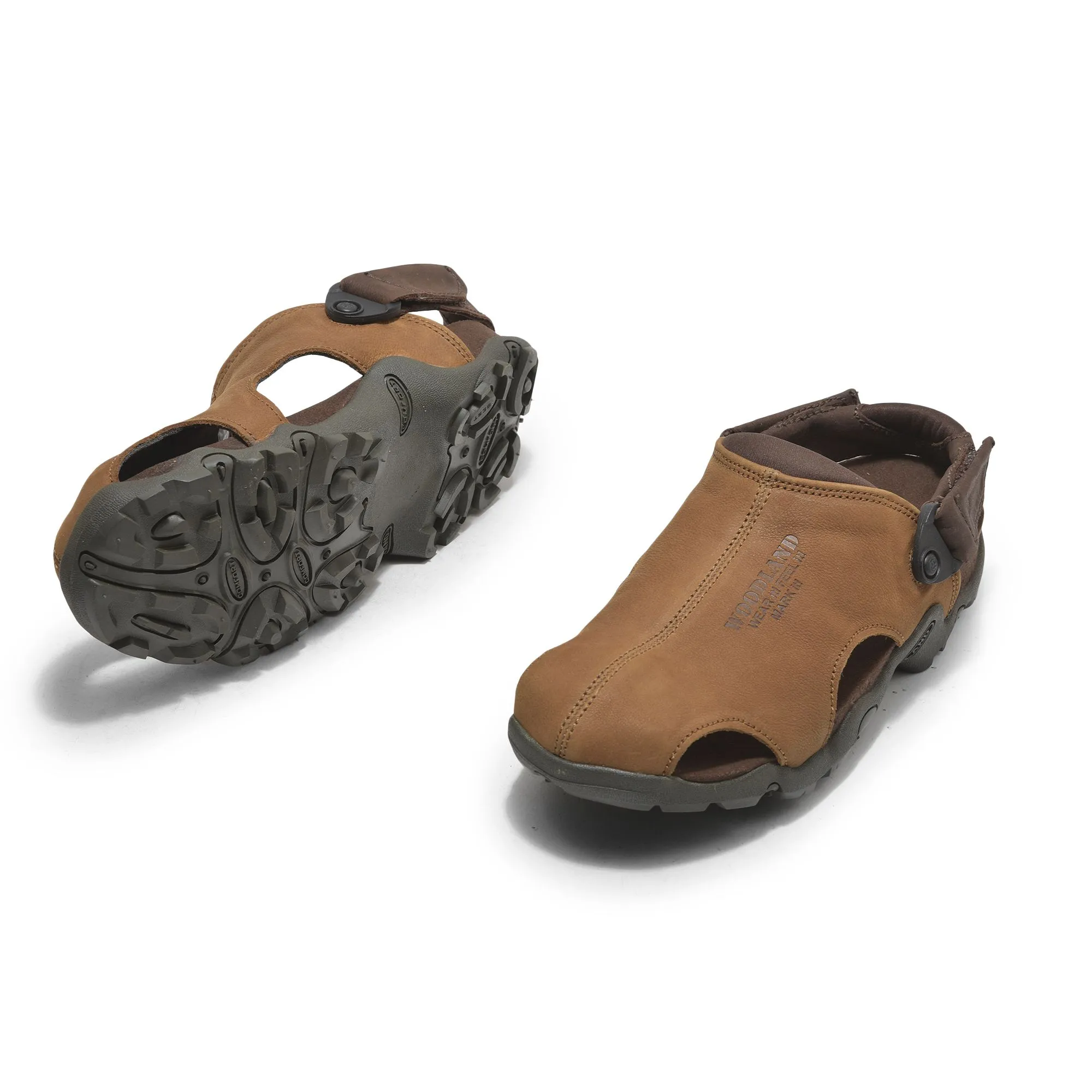 Camel closed toe sandal - Thumbnail 4