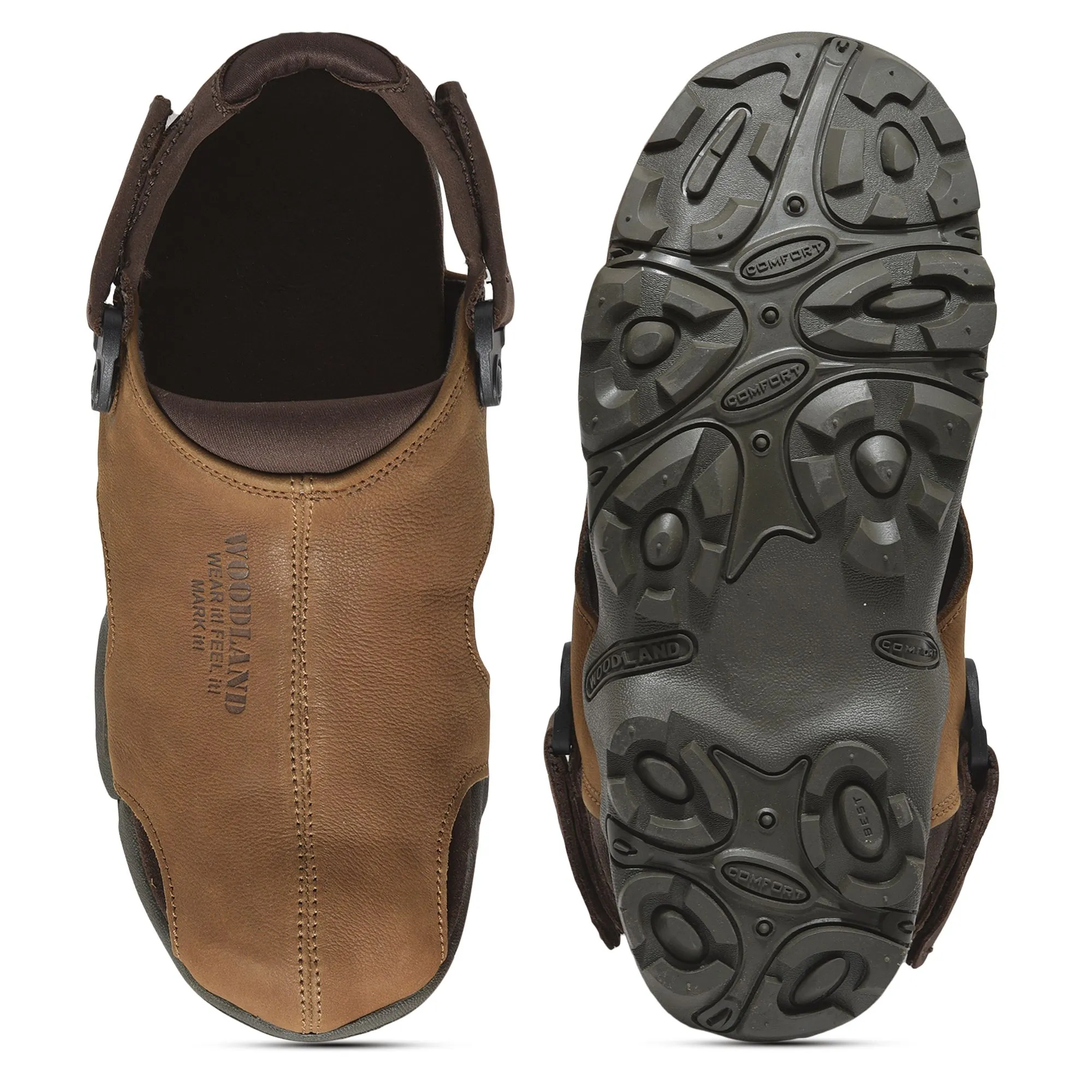 Camel closed toe sandal - Thumbnail 7