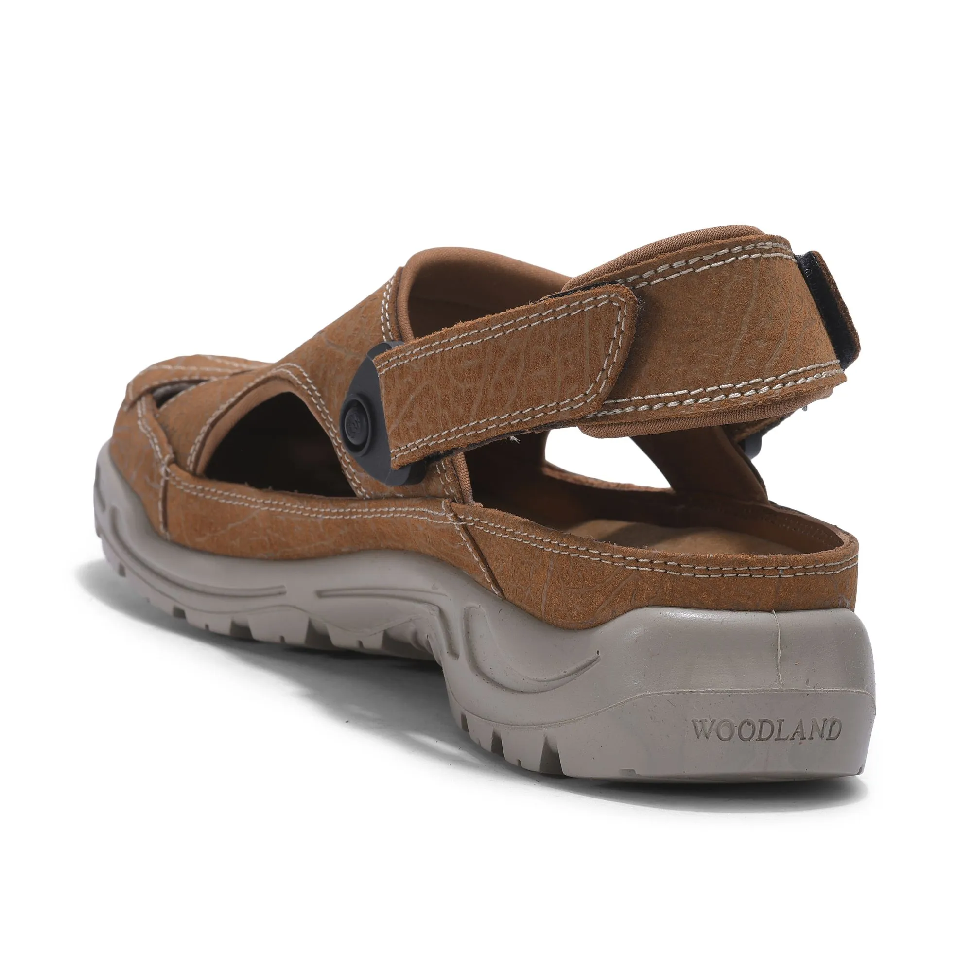 Camel closed-toe sandals for men - Thumbnail 5