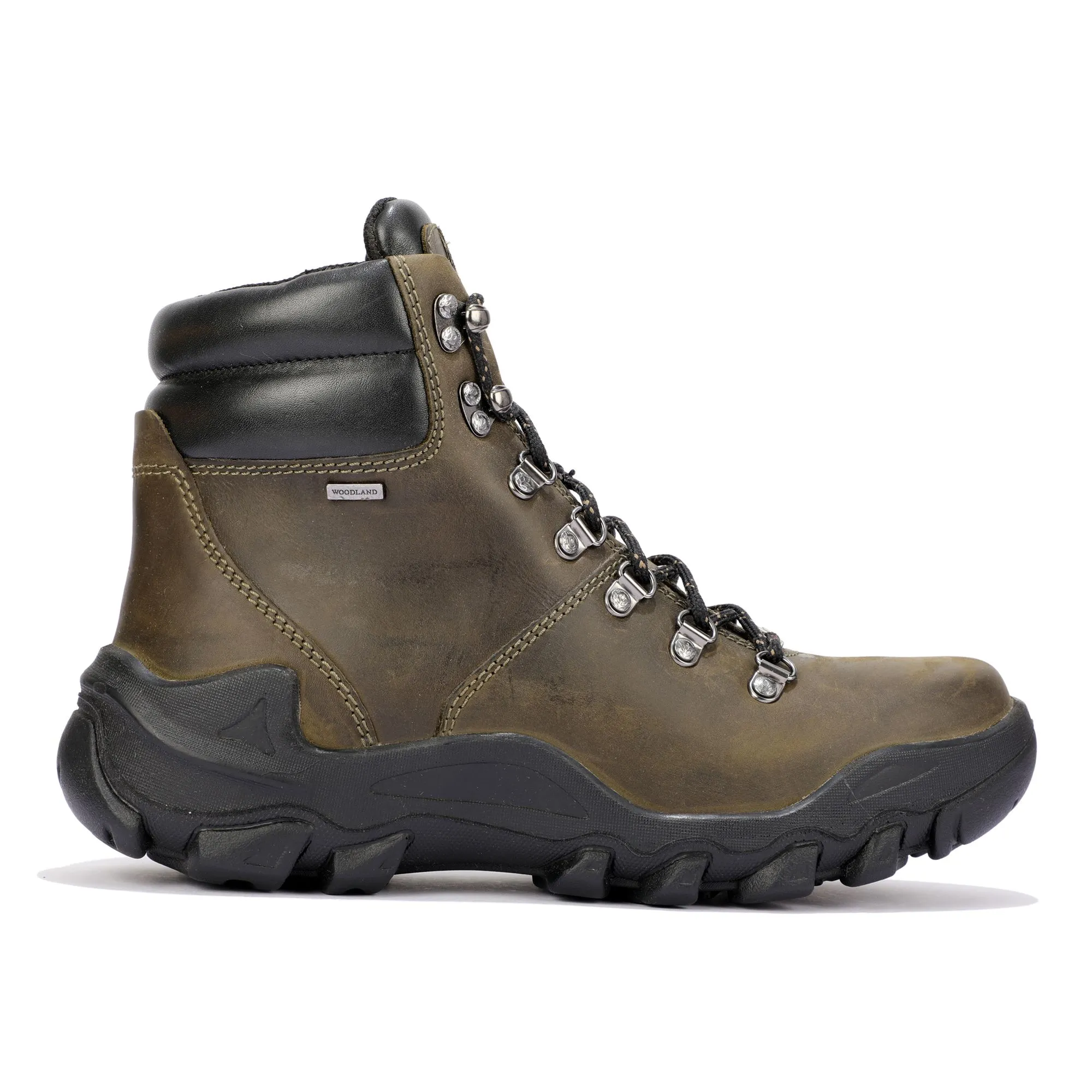Olive green trekking shoes - Thumbnail 1