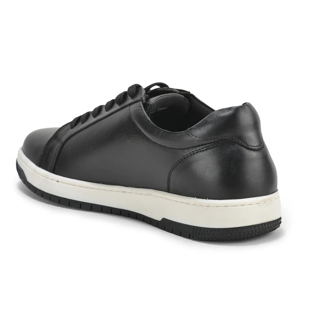 Woodland Men’s Black Softy Crust Casual Sneakers - Thumbnail 5