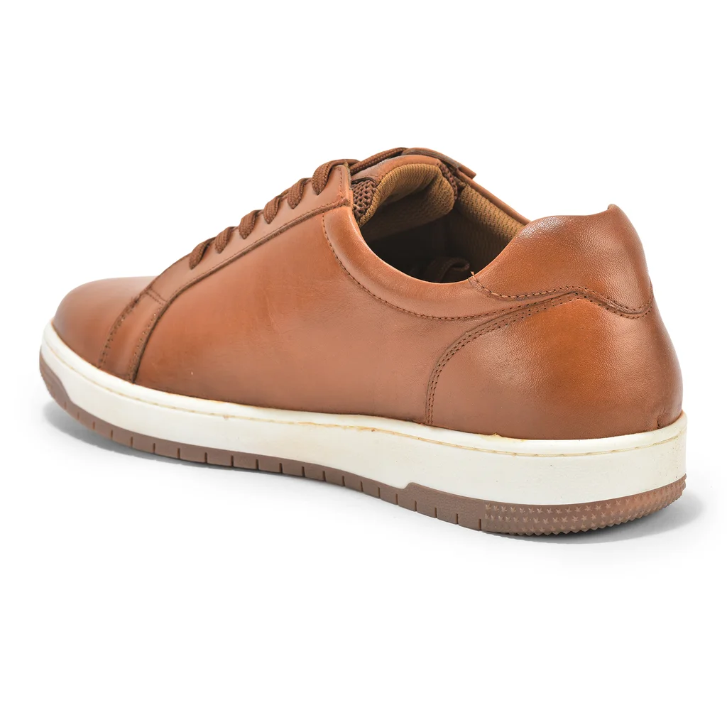 Woodland Men’s Tan Softy Crust Casual Sneakers - Thumbnail 5