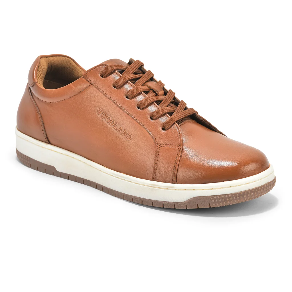 Woodland Men’s Tan Softy Crust Casual Sneakers - Thumbnail 8