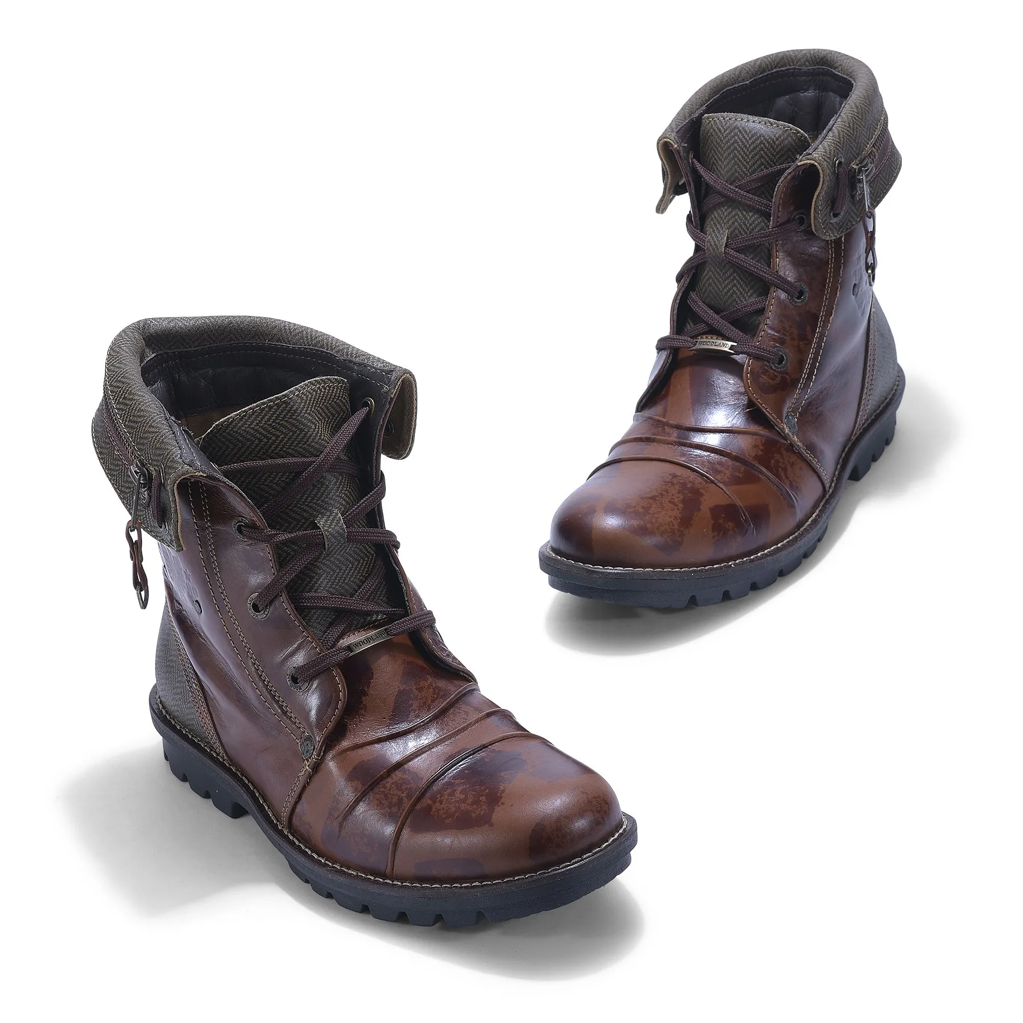 Woodland SBROWN high ankle trekking shoes - Thumbnail 2