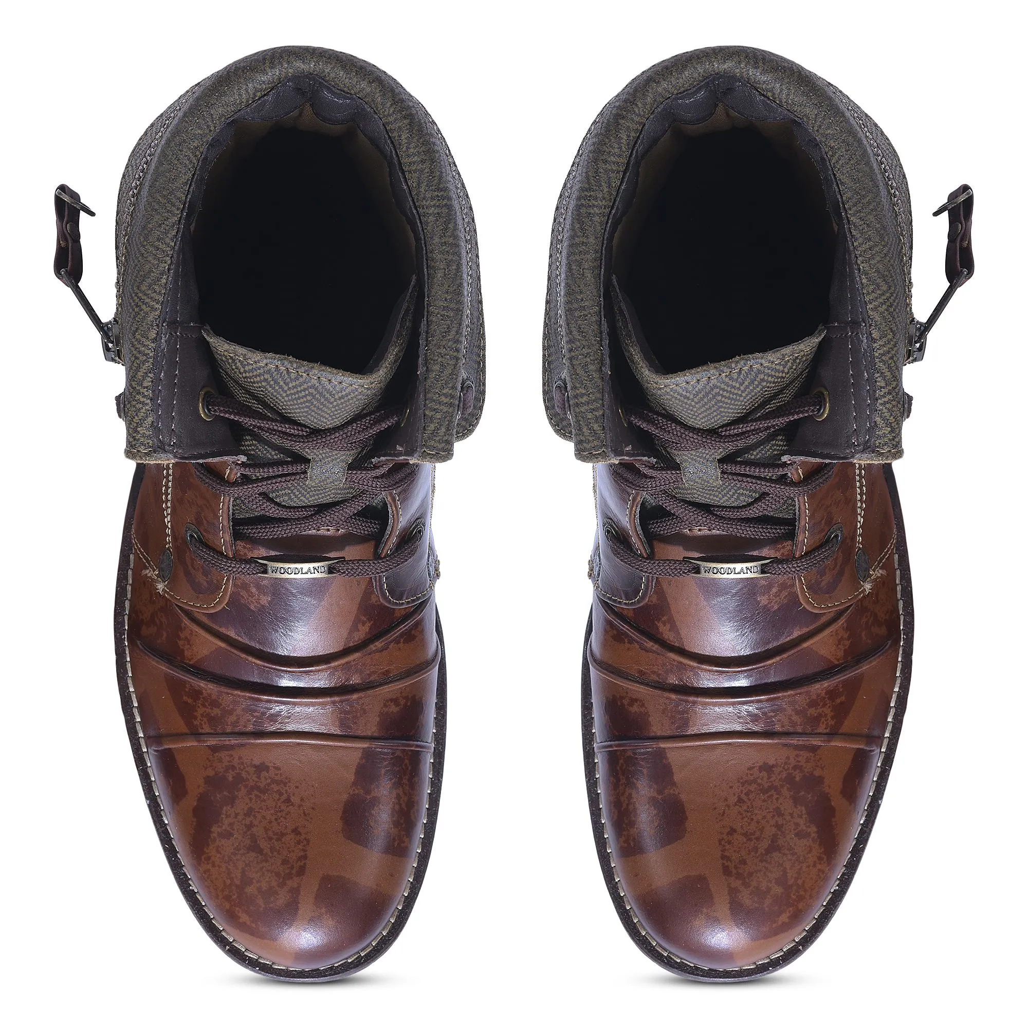 Woodland SBROWN high ankle trekking shoes - Thumbnail 3