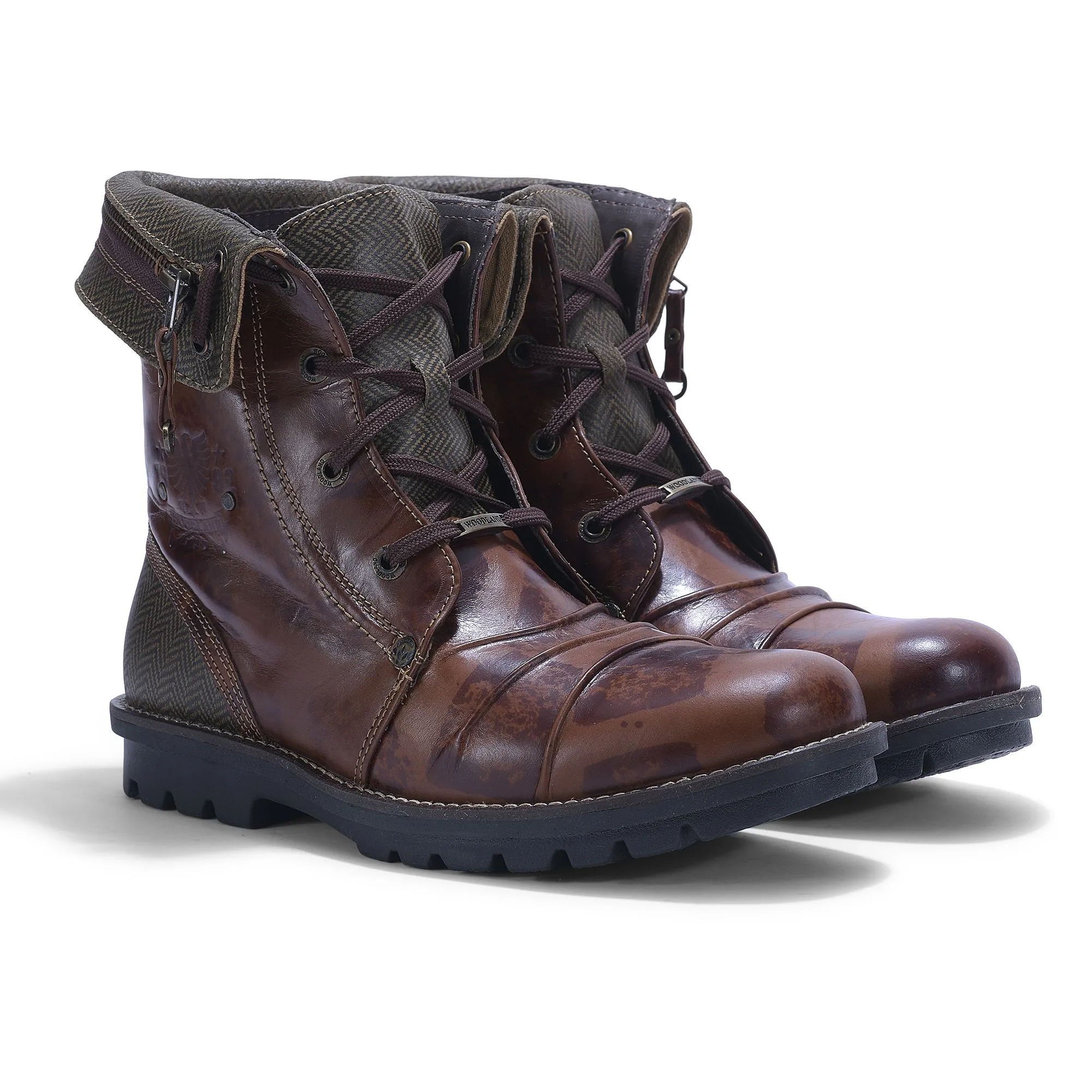 Woodland SBROWN high ankle trekking shoes - Thumbnail 6