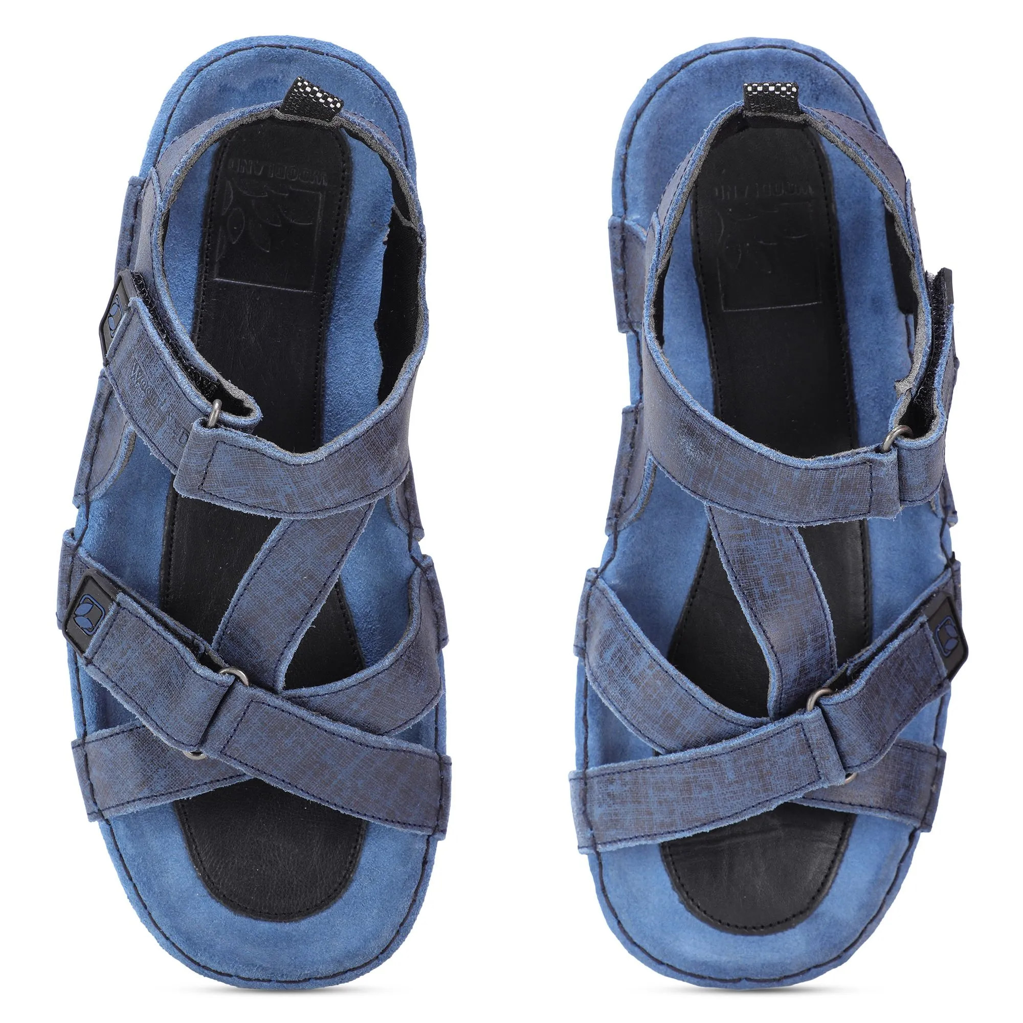 Woodland Denim Blue floater sandals - Thumbnail 3