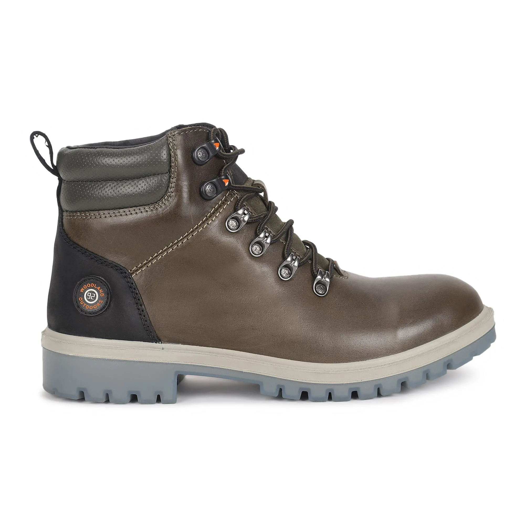Olive green boots for men