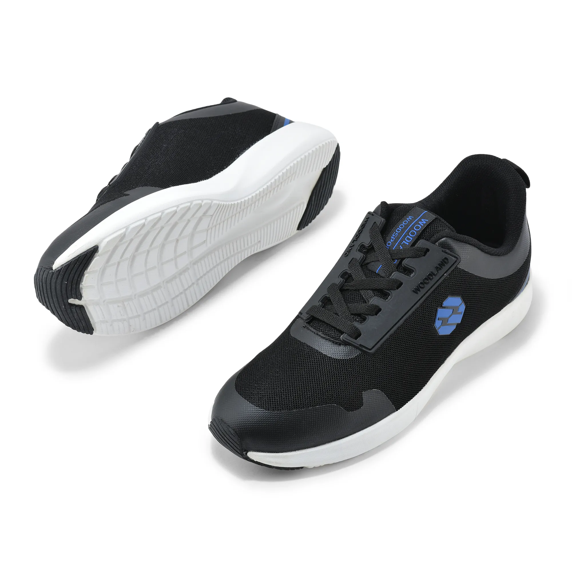 Black Mesh Sports Shoes for Men - Thumbnail 4