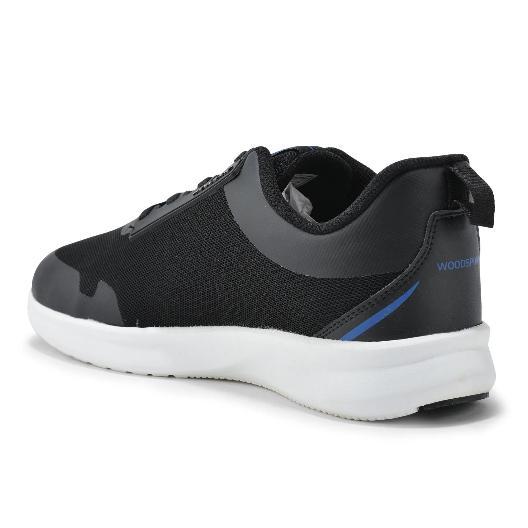 Black Mesh Sports Shoes for Men - Thumbnail 5