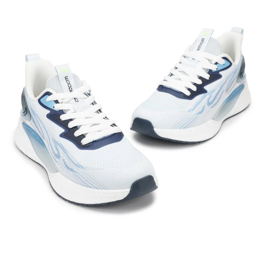White/Blue Sports Shoes for Men - Thumbnail 2