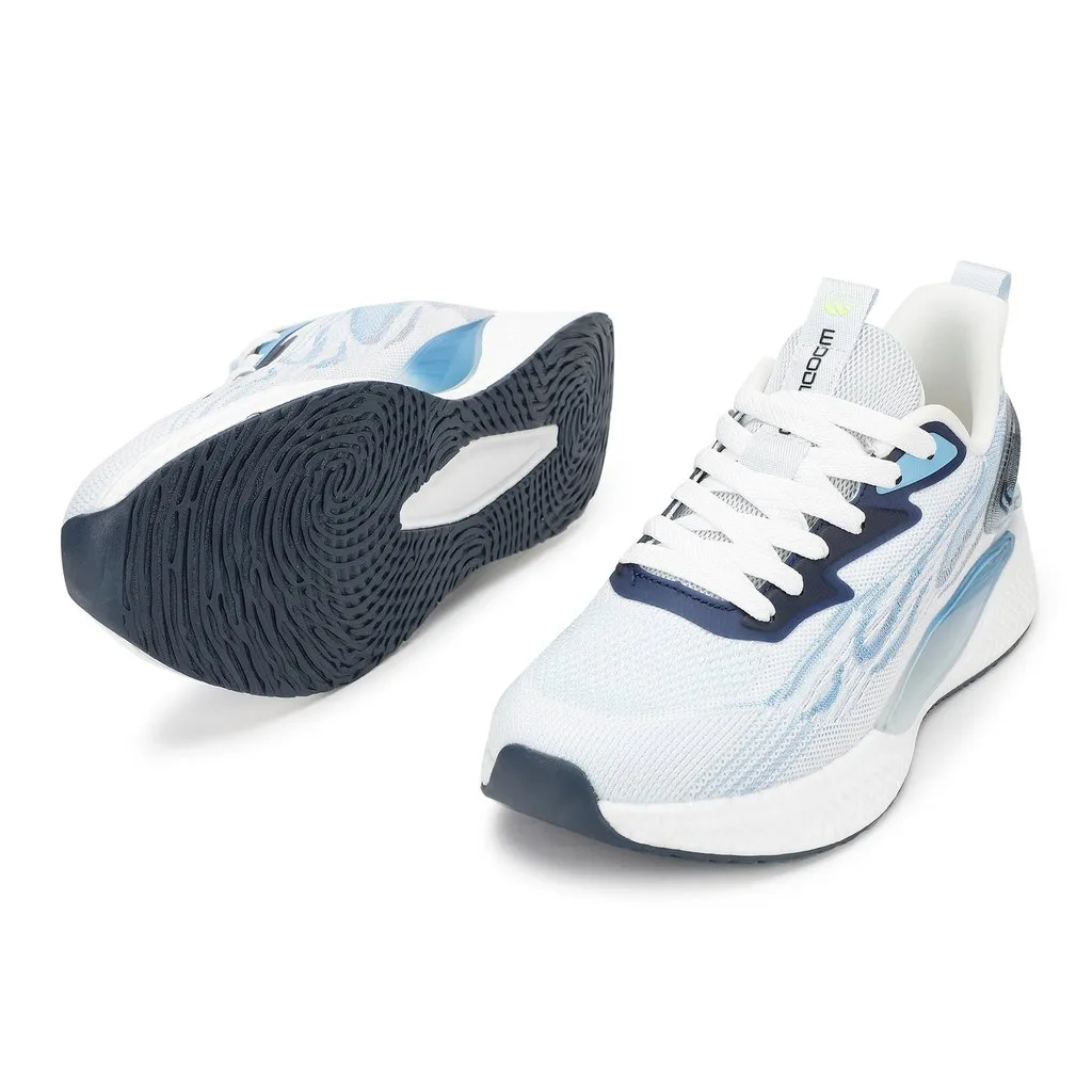 White/Blue Sports Shoes for Men - Thumbnail 3