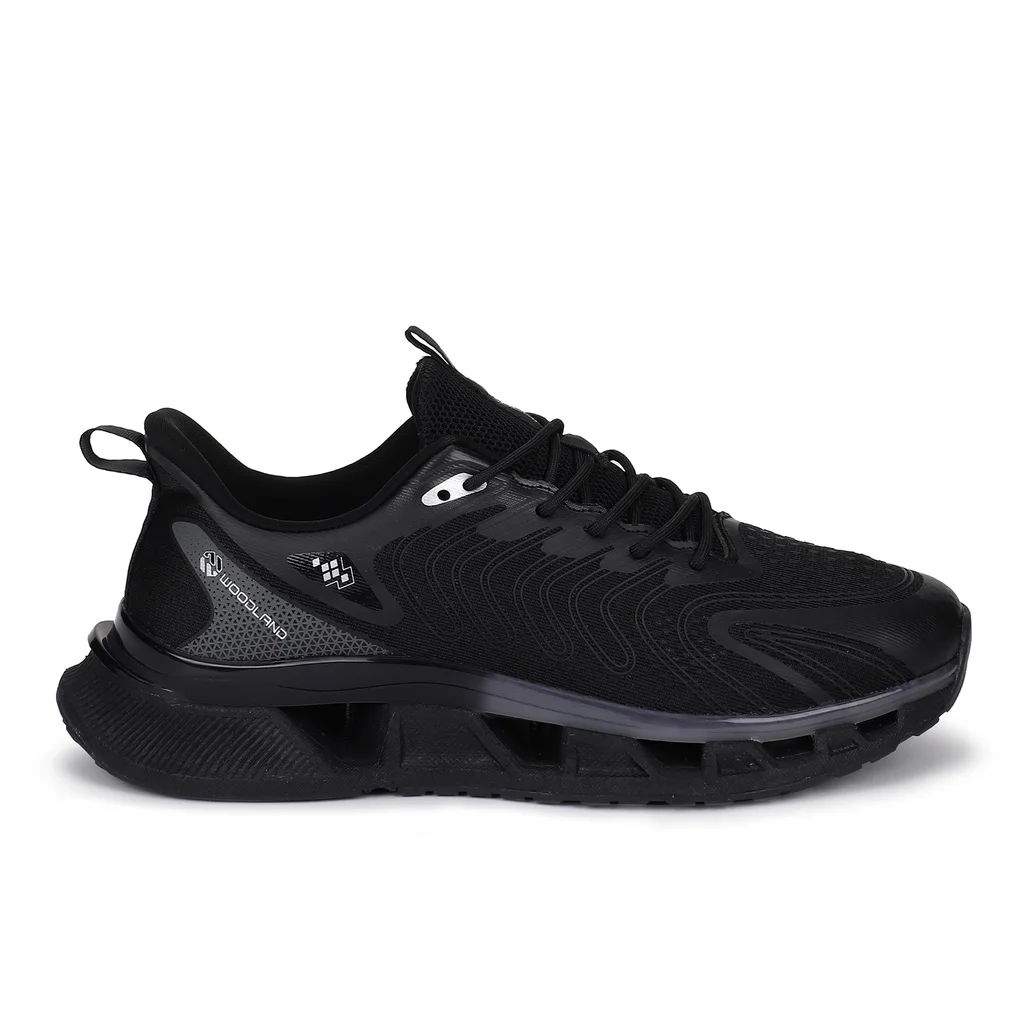 Black Sports Shoes for Men - Thumbnail 1