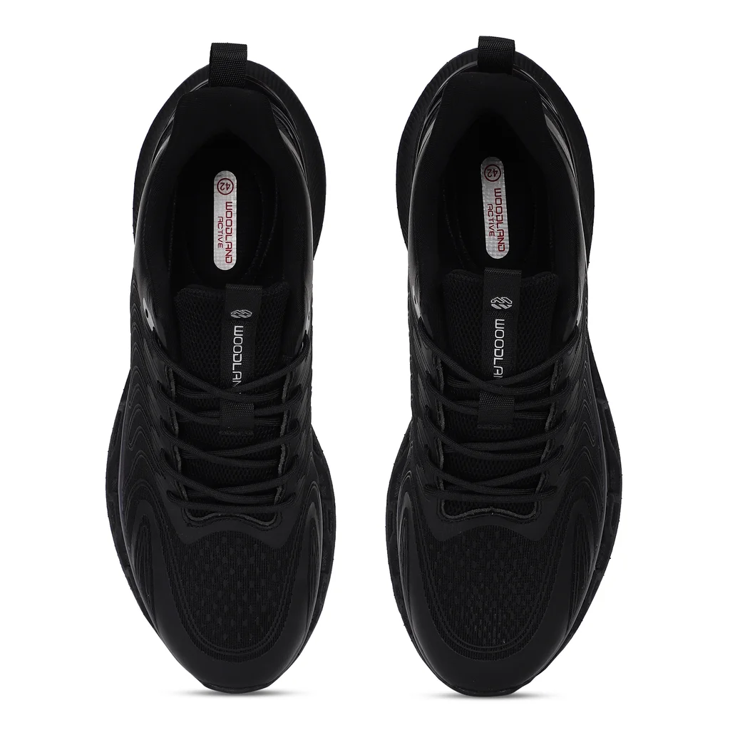 Black Sports Shoes for Men - Thumbnail 4
