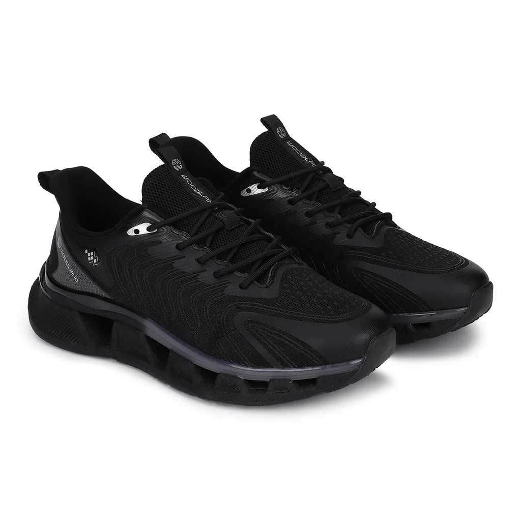 Black Sports Shoes for Men - Thumbnail 6