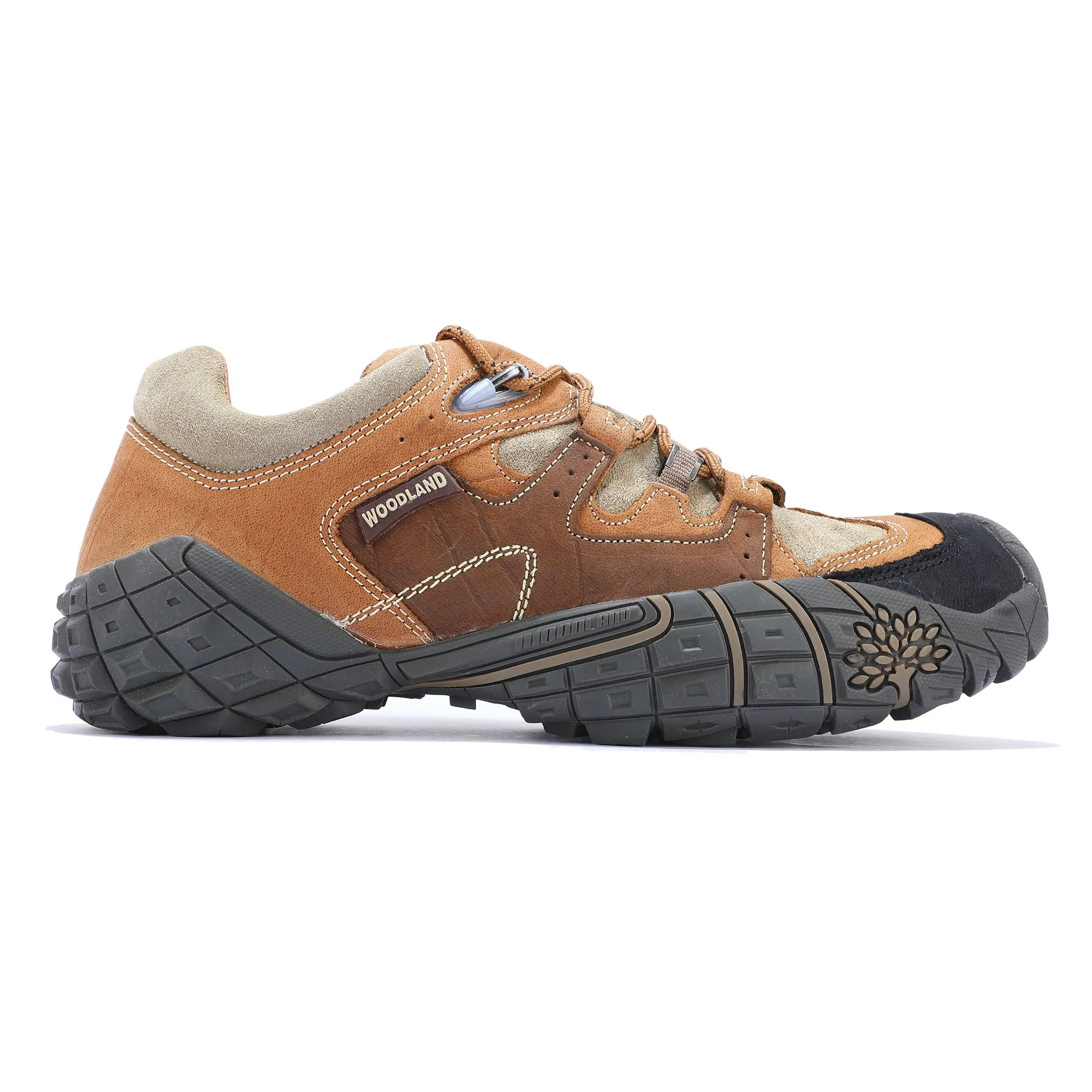 Woodland TOBACCO Green urban casual shoes - Image 1