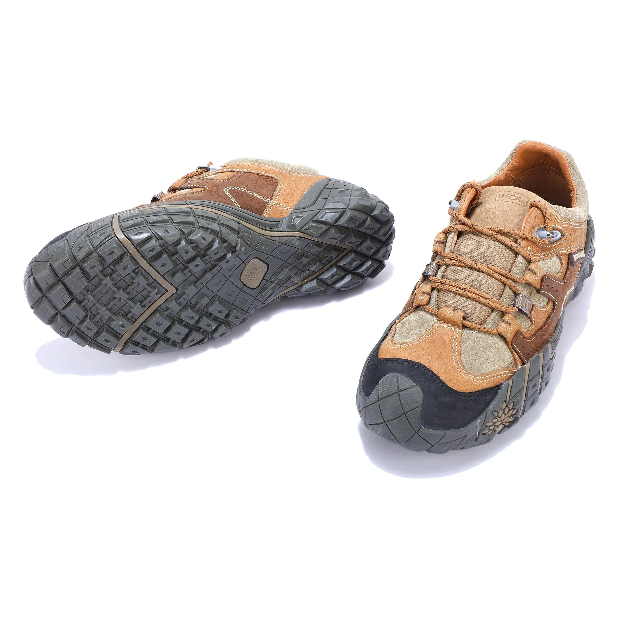 Woodland TOBACCO Green urban casual shoes - Thumbnail 4