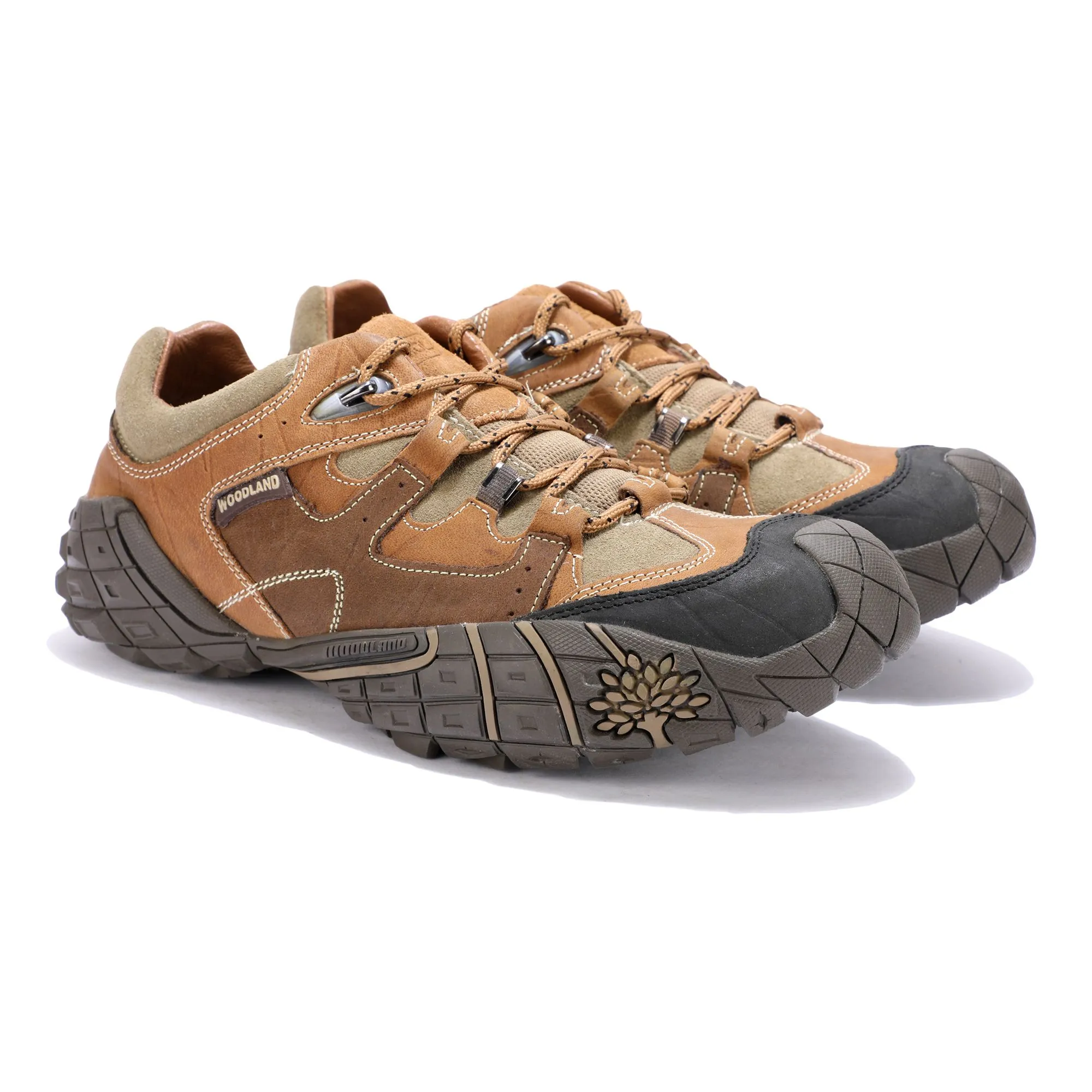 Woodland TOBACCO Green urban casual shoes - Thumbnail 6