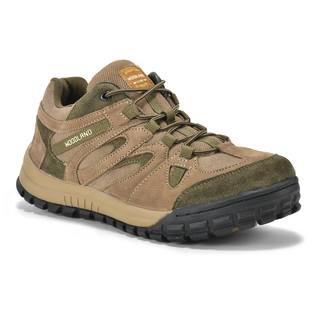 Woodland Men’s Khaki Lace-Up Casual Shoes - Thumbnail 4
