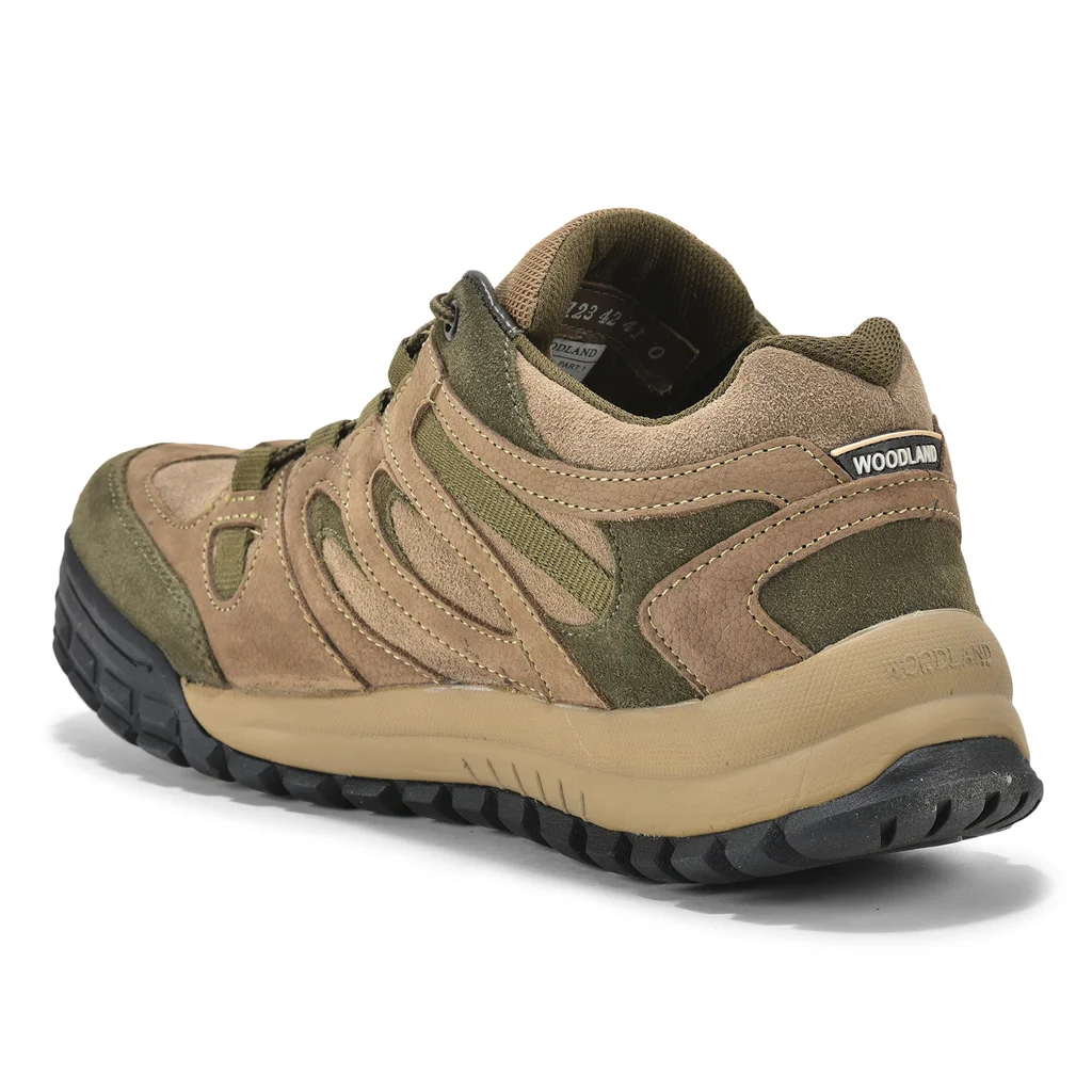Woodland Men’s Khaki Lace-Up Casual Shoes - Thumbnail 6