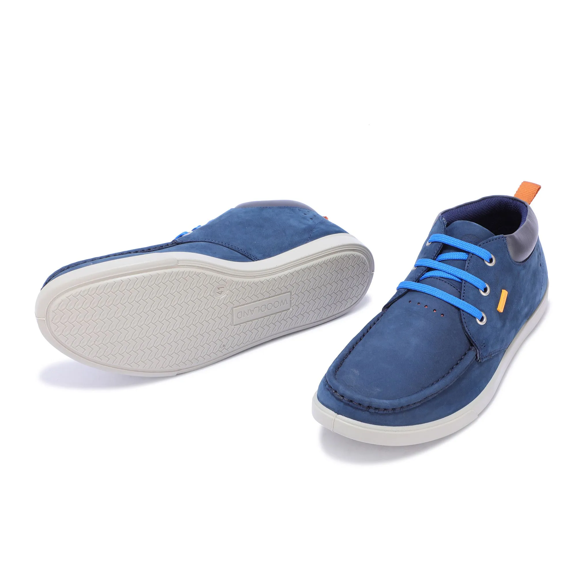 Droyal Blue Boat Shoes - Thumbnail 4