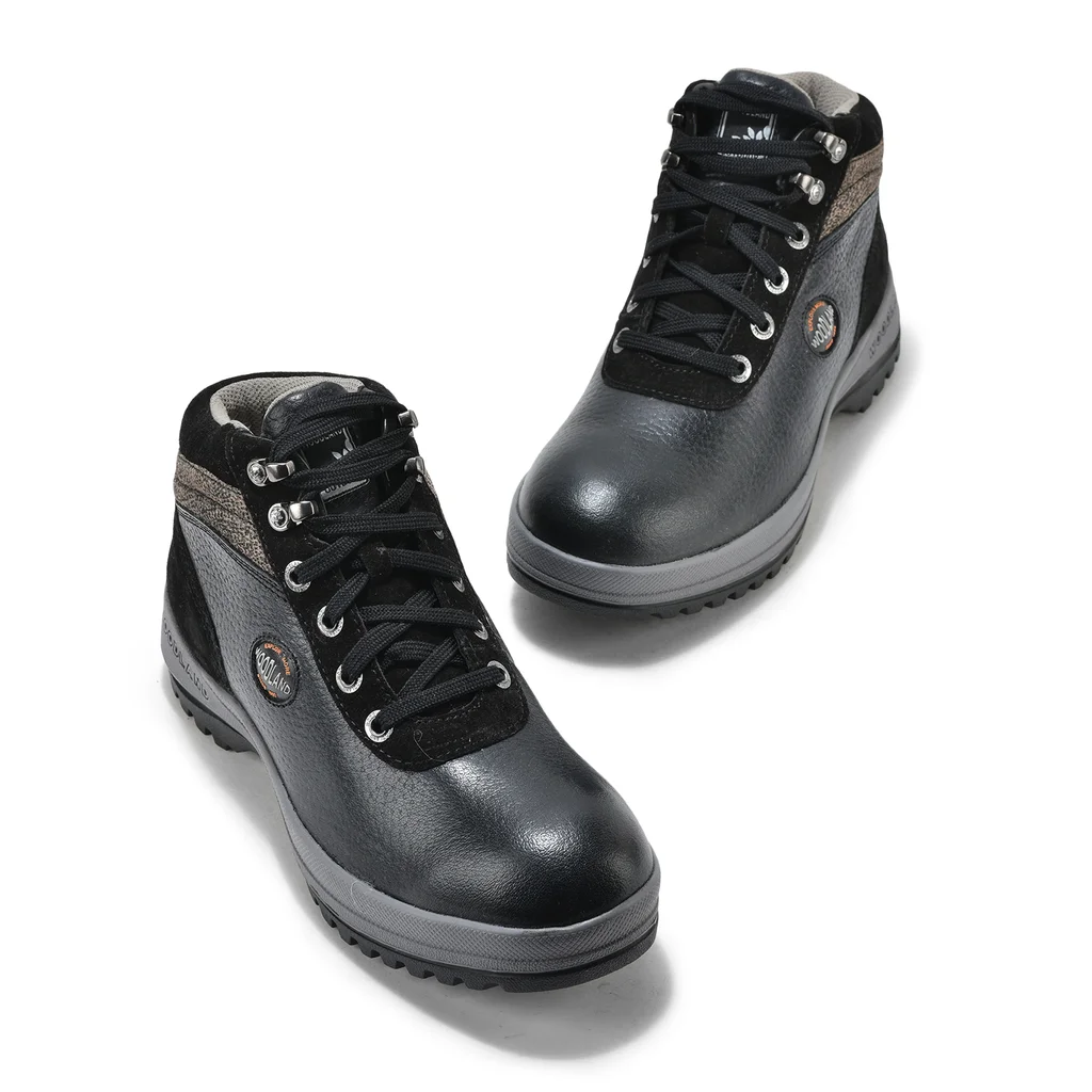Men Black Lace-up ankle boots - Thumbnail 2