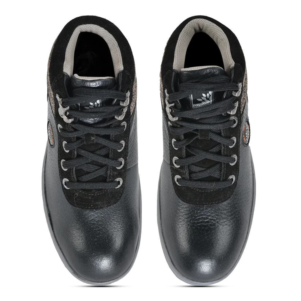 Men Black Lace-up ankle boots - Thumbnail 3