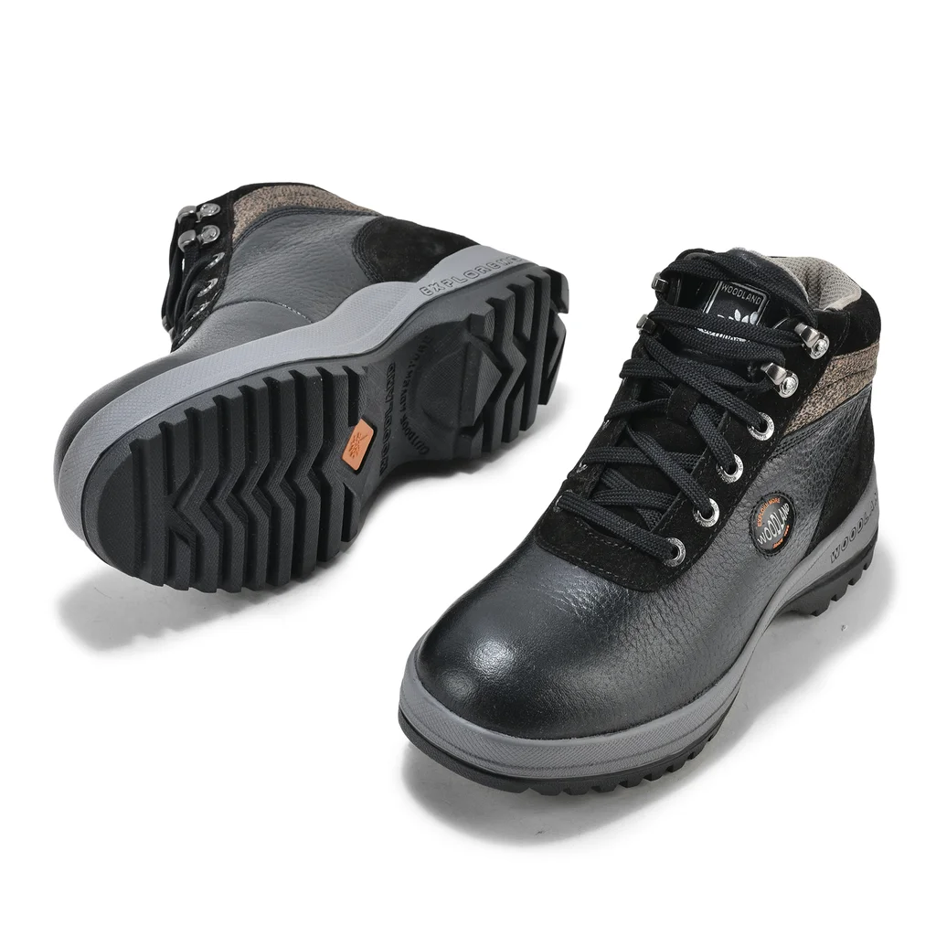 Men Black Lace-up ankle boots - Thumbnail 4