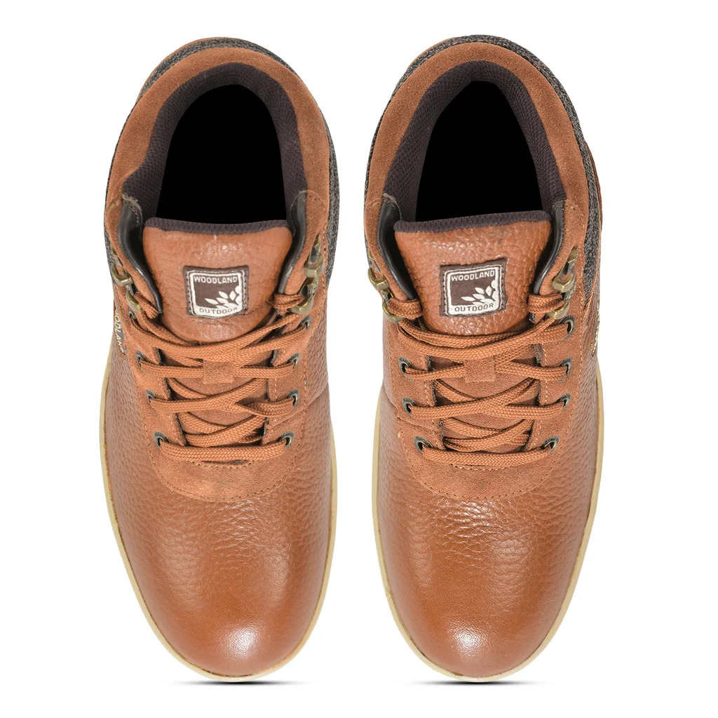Men Tan Lace-up ankle boots - Thumbnail 3