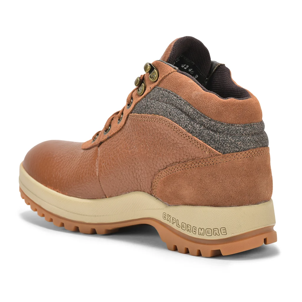 Men Tan Lace-up ankle boots - Thumbnail 5